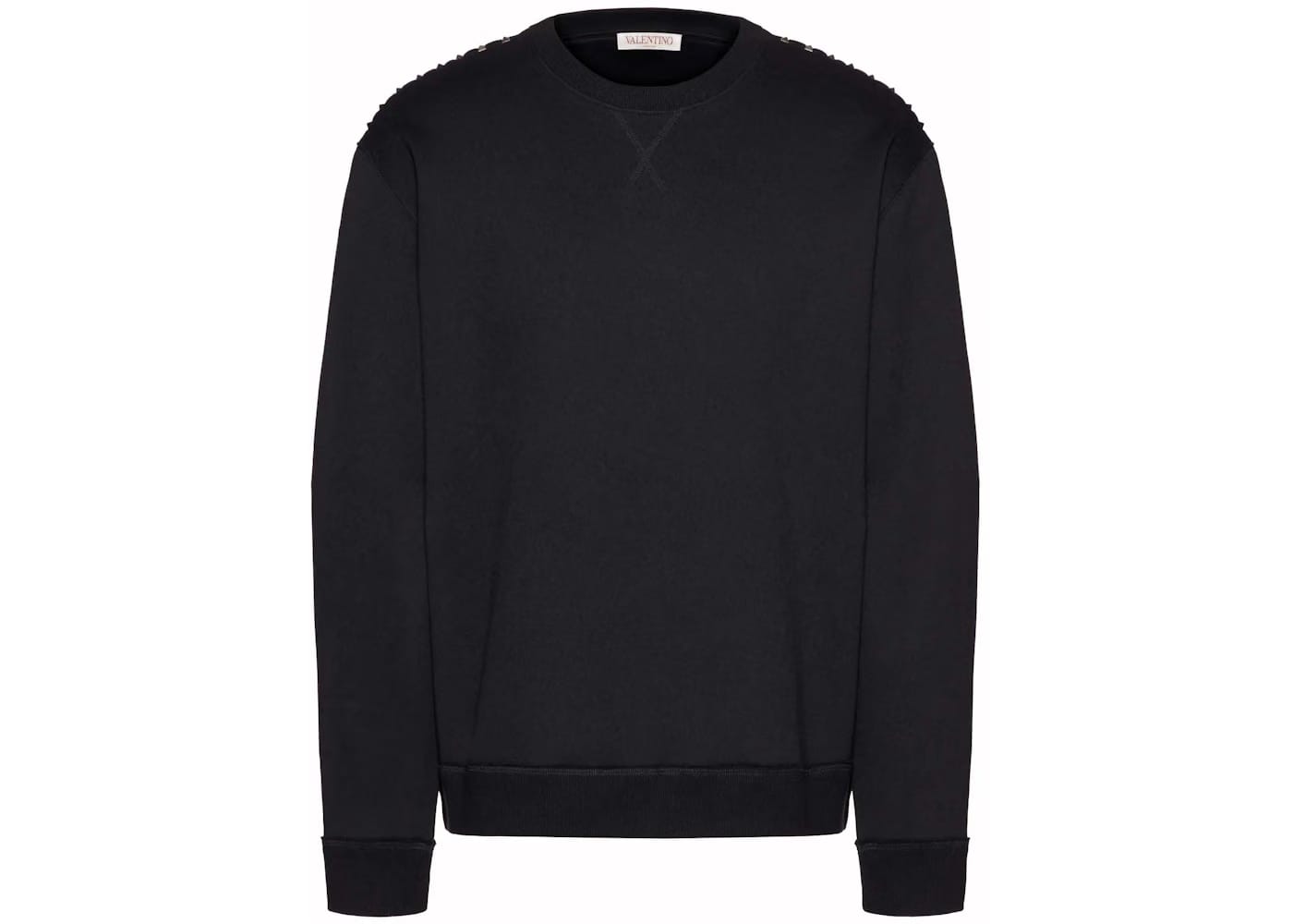 Valentino Stud Crewneck Sweatshirt Black