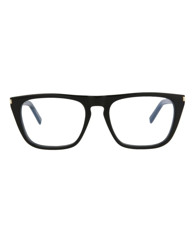 Saint Laurent Square-Frame Acetate Optical Frames Black Black Transparent (SL343-30008559-003)
