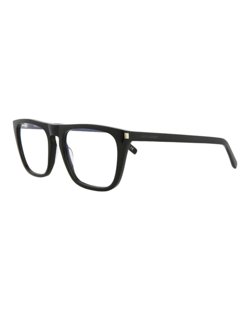 Saint Laurent Square-Frame Acetate Optical Frames Black Black Transparent (SL343-30008559-003)