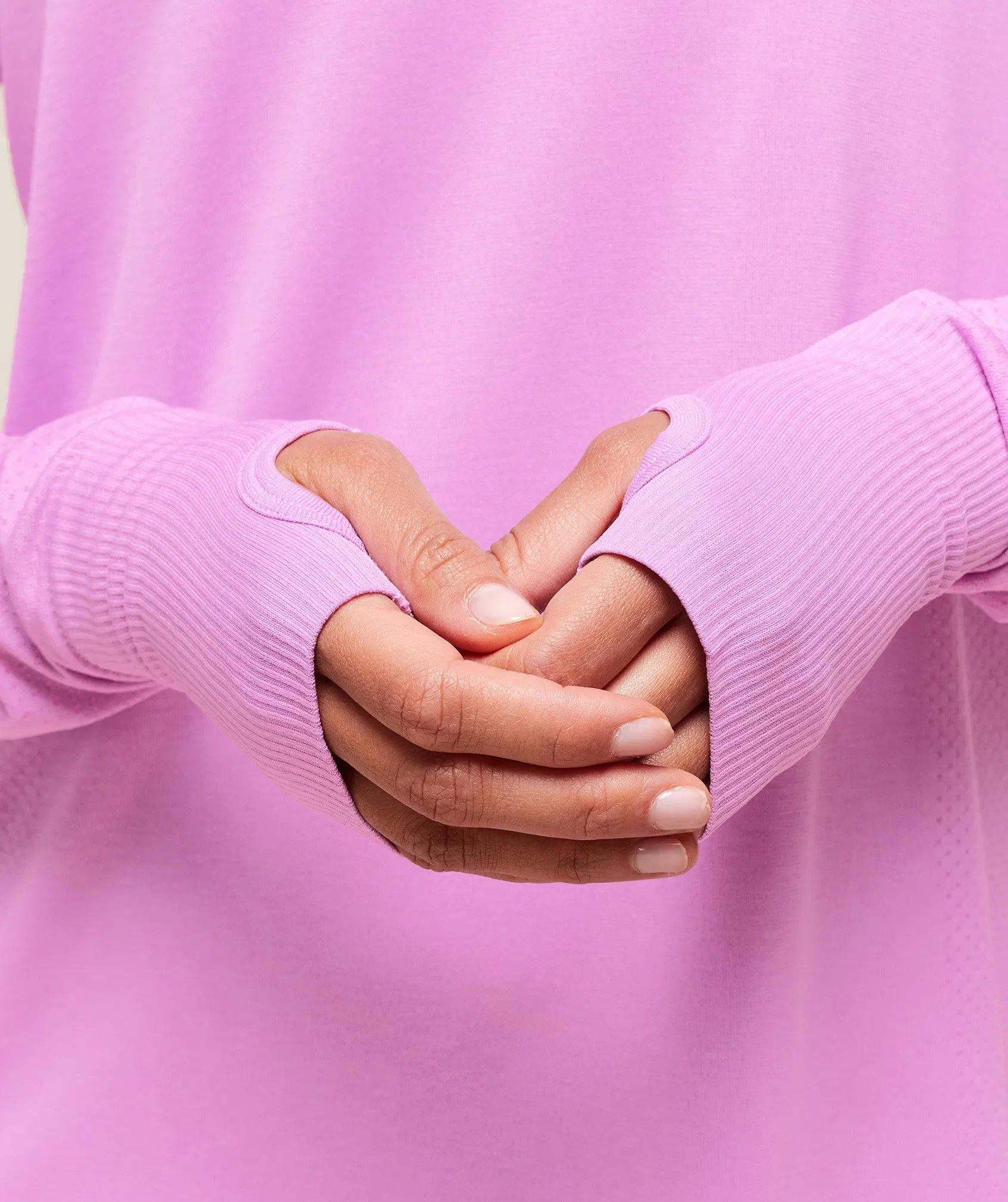 Women's Gymshark Vital Light Long Sleeve Top Sour Pink Marl