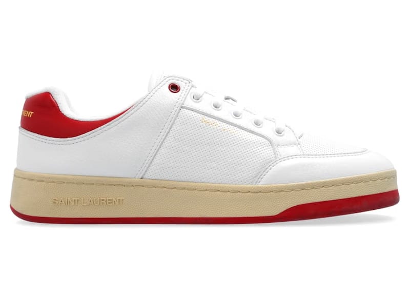 Saint Laurent SL/61 Low White Vintage Red