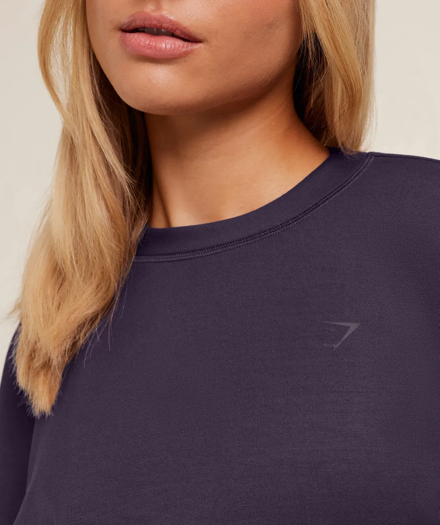 Women's Gymshark Flow Long Sleeve Top Midnight Purple