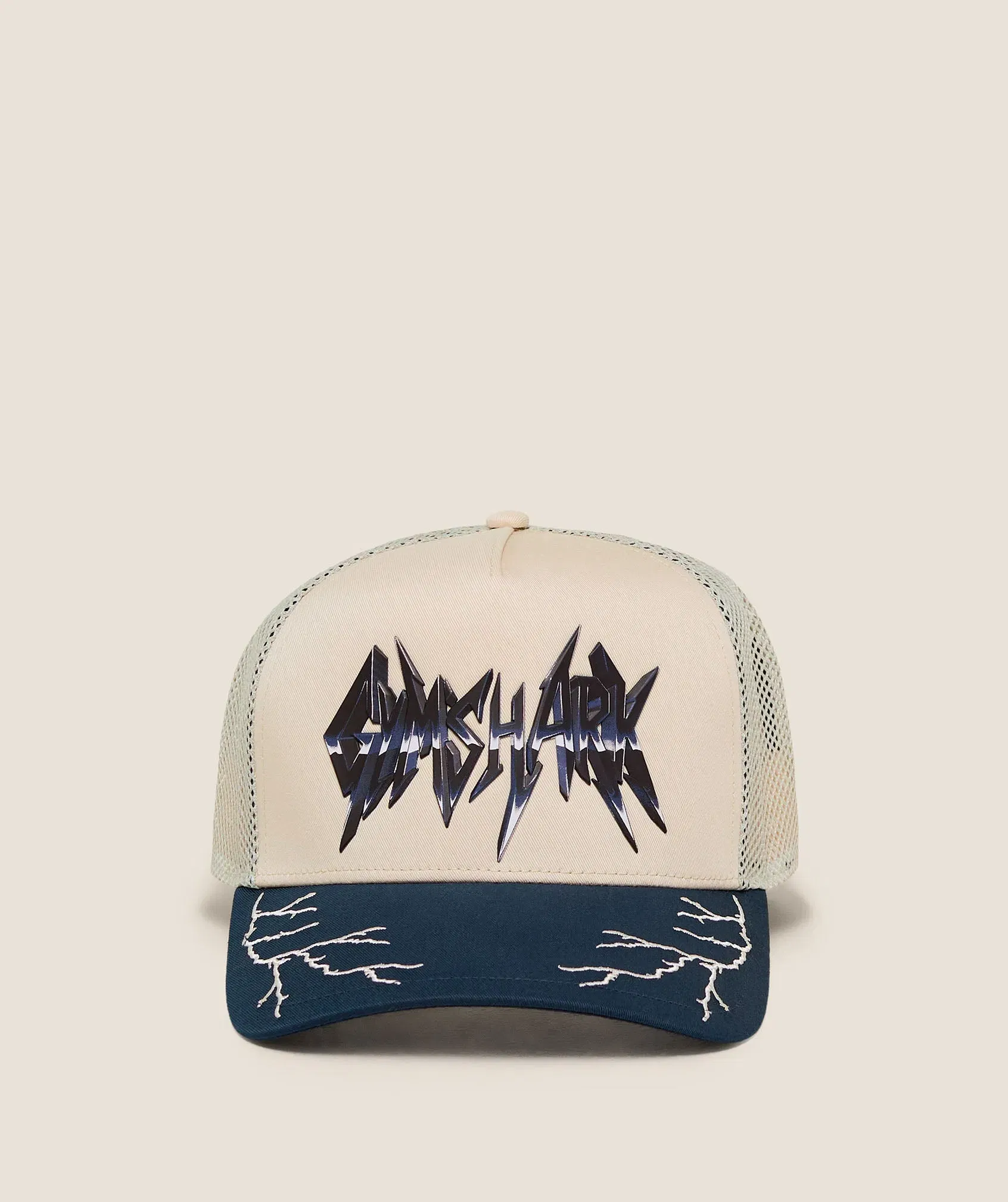 Gymshark Lightning Graphic Trucker Cap Tinted White