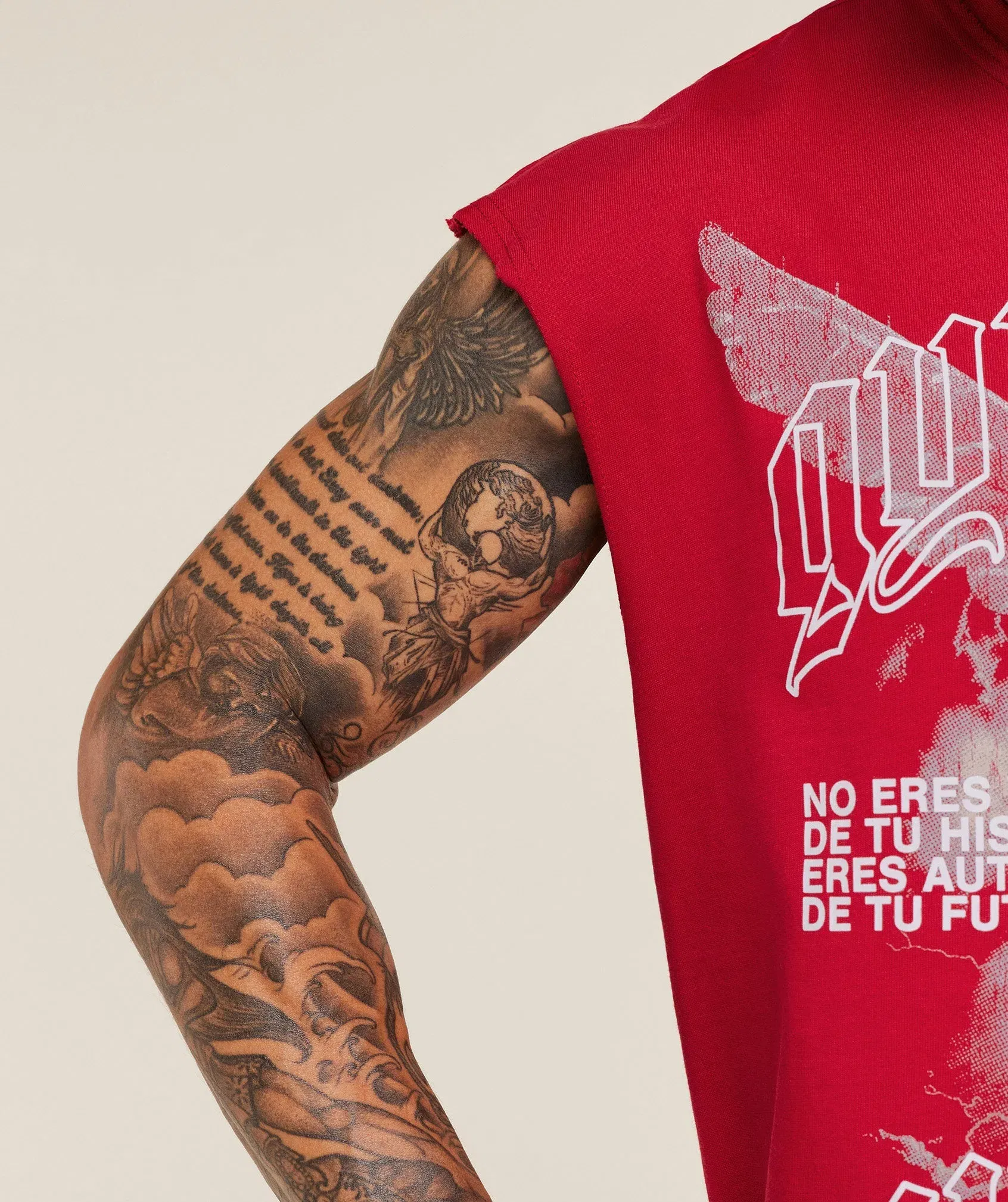 Gymshark Gymshark X Carlos Belcast Cut Off Tee Carmine Red