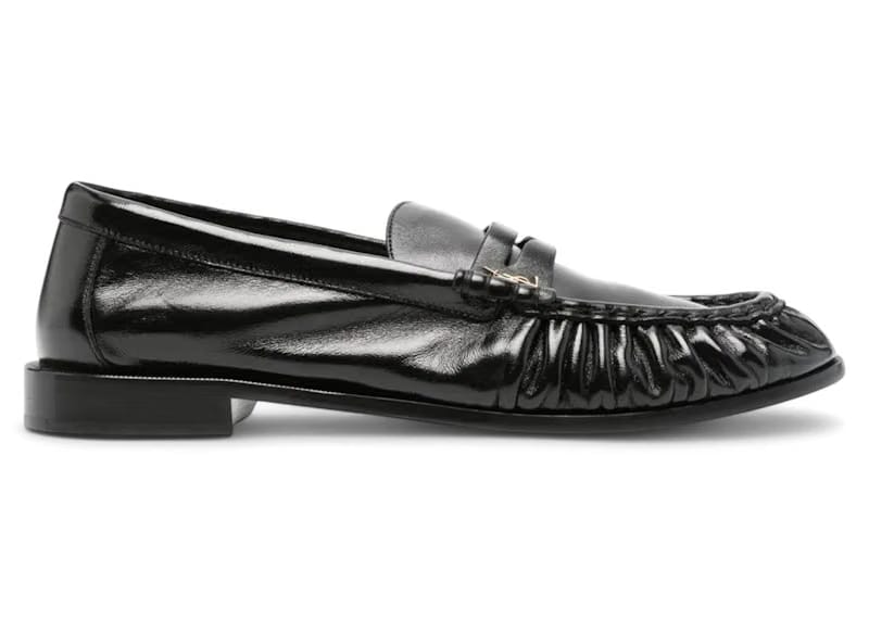 Saint Laurent Le Loafer Penny Slippers Galv Oro Antico