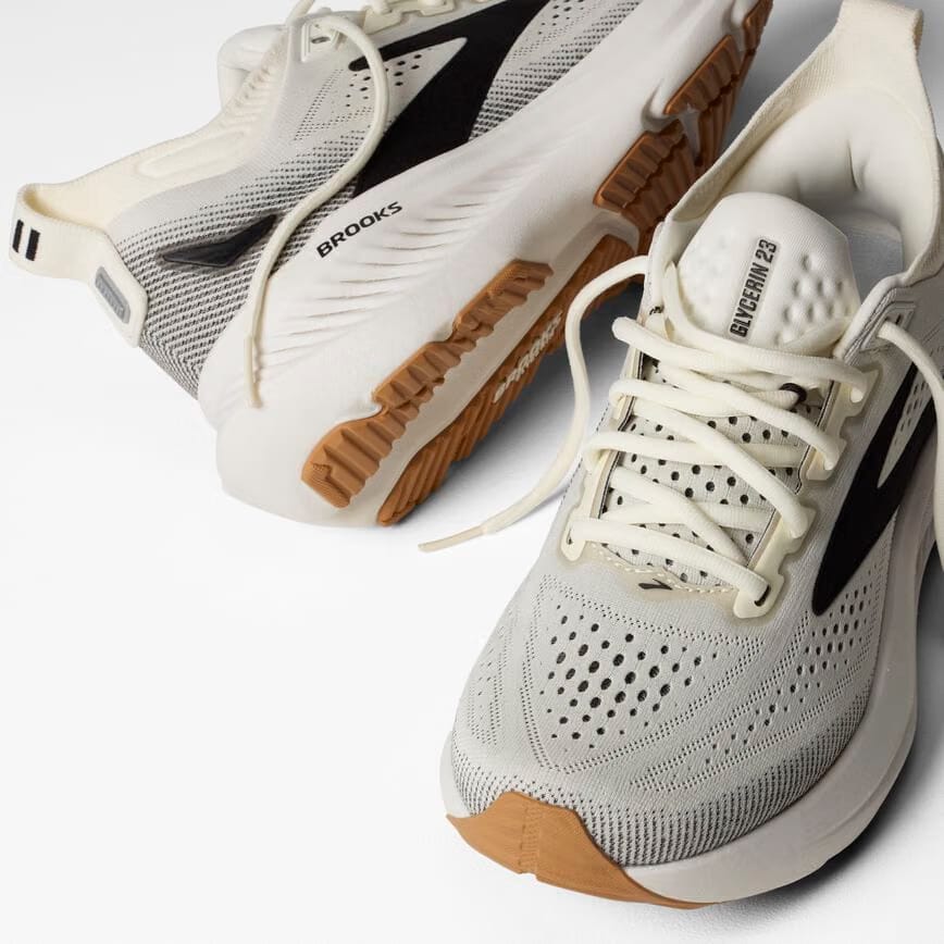 Brooks Glycerin 23 White/Black/Biscuit (Women's)