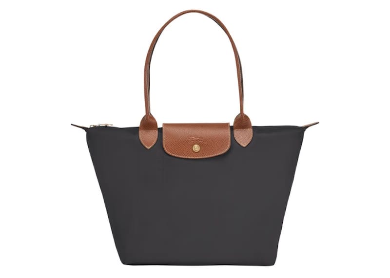 Longchamp Le Pliage Shoulder Bag S Gun Metal