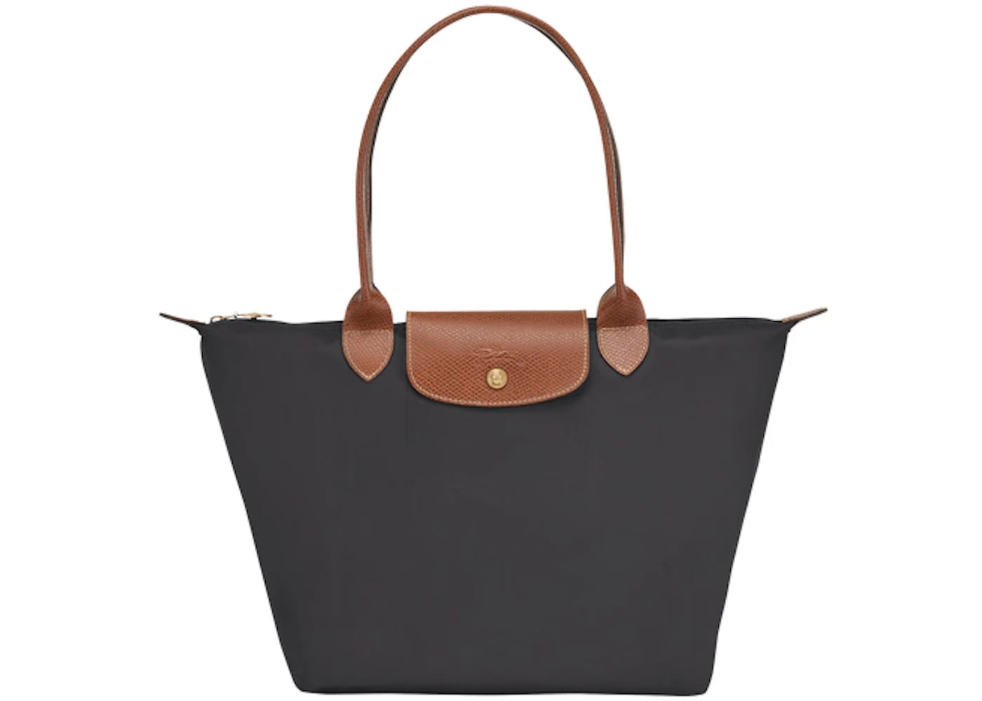 Longchamp Le Pliage Shoulder Bag S Gun Metal