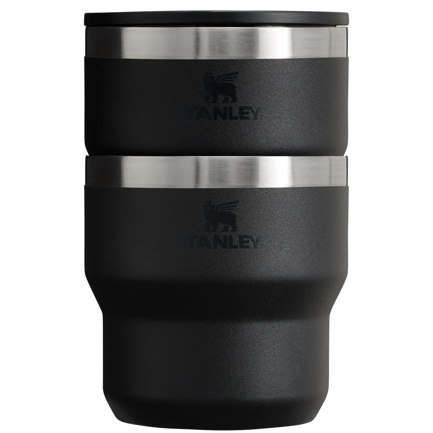 Stanley Stanley The Stay-Hot Stacking Cup 2-Piece Set 10 OZ Black 2.0