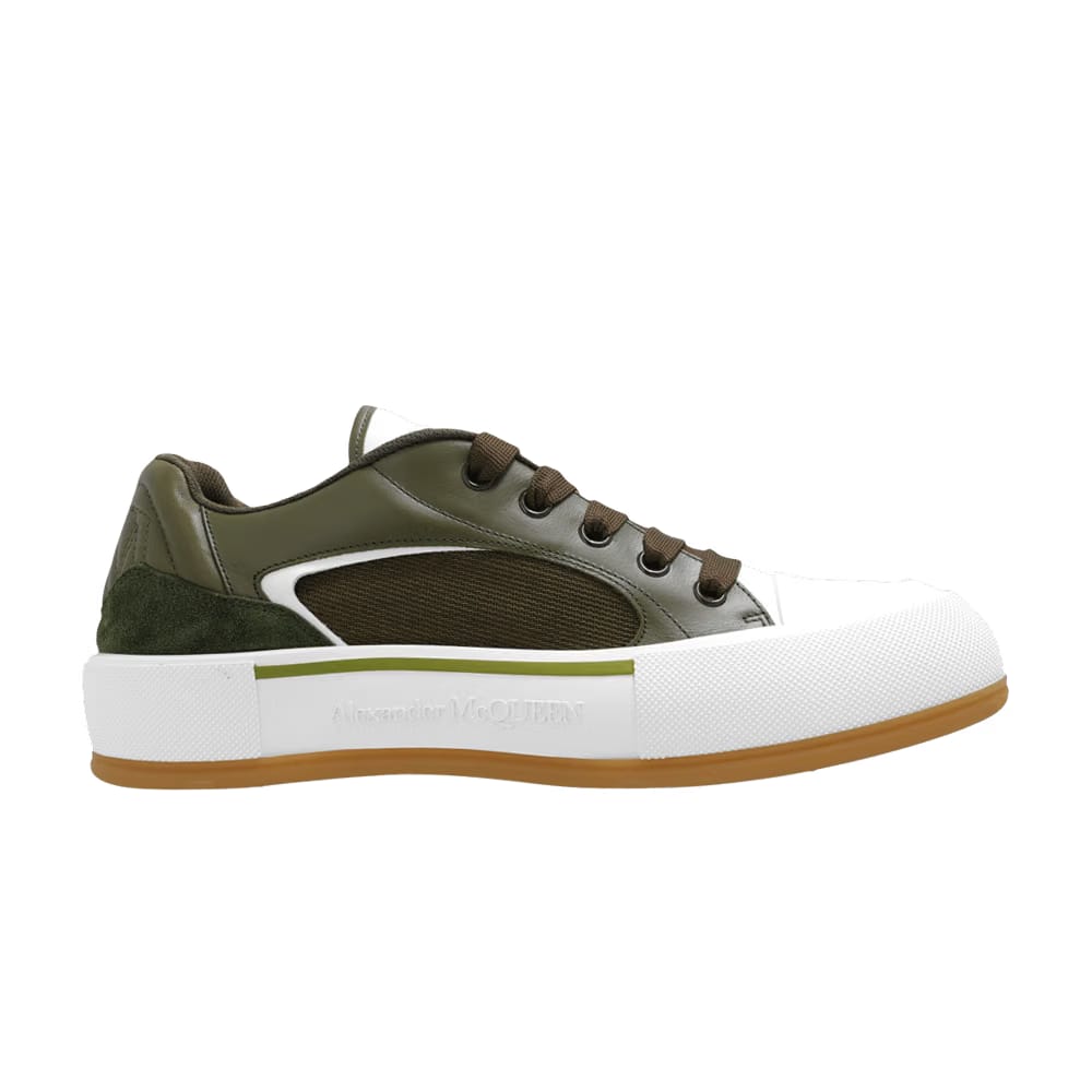 Alexander McQueen Deck Plimsoll Low Khaki