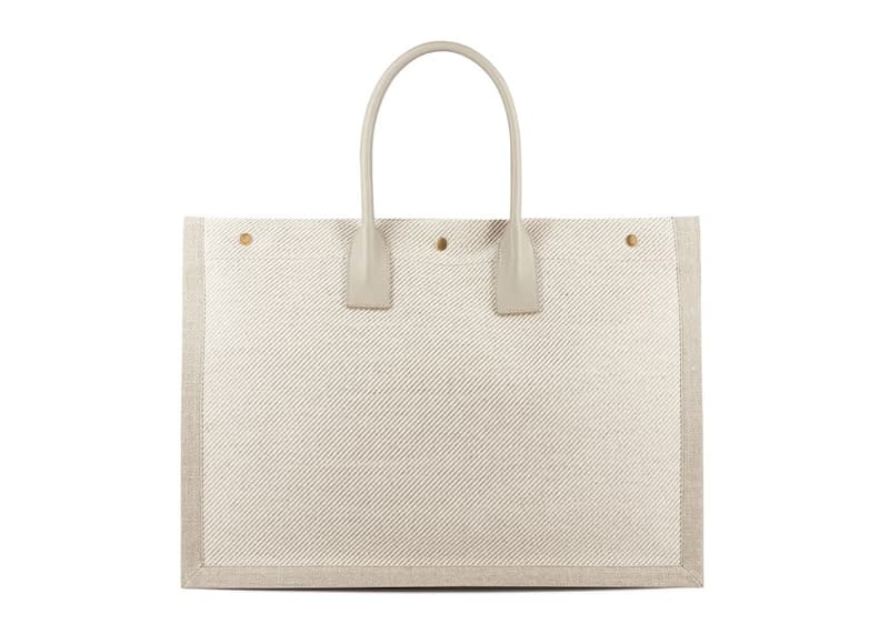 Saint Laurent Rive Gauche Tote Bag Small Neutrals