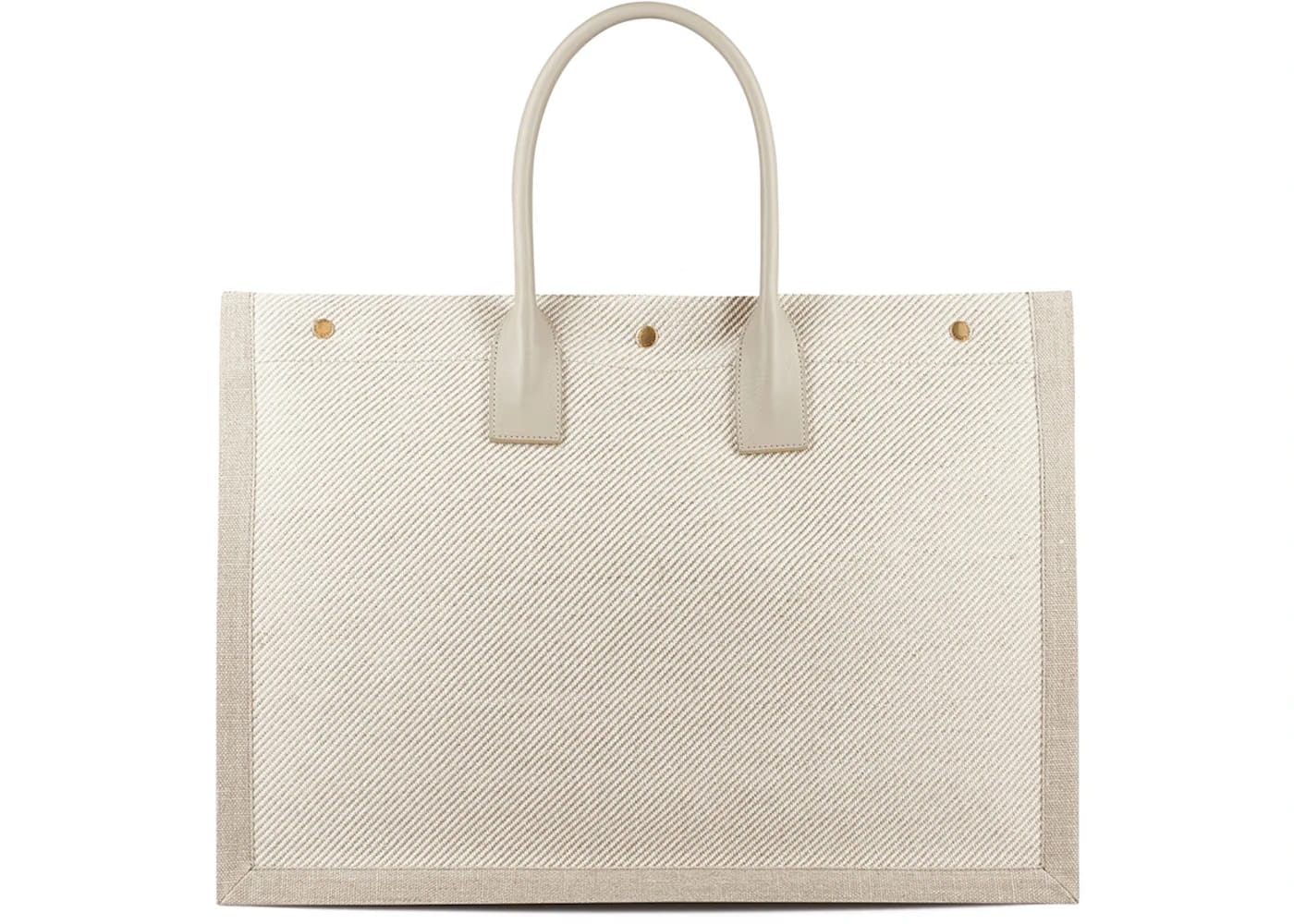 Saint Laurent Rive Gauche Tote Bag Small Neutrals
