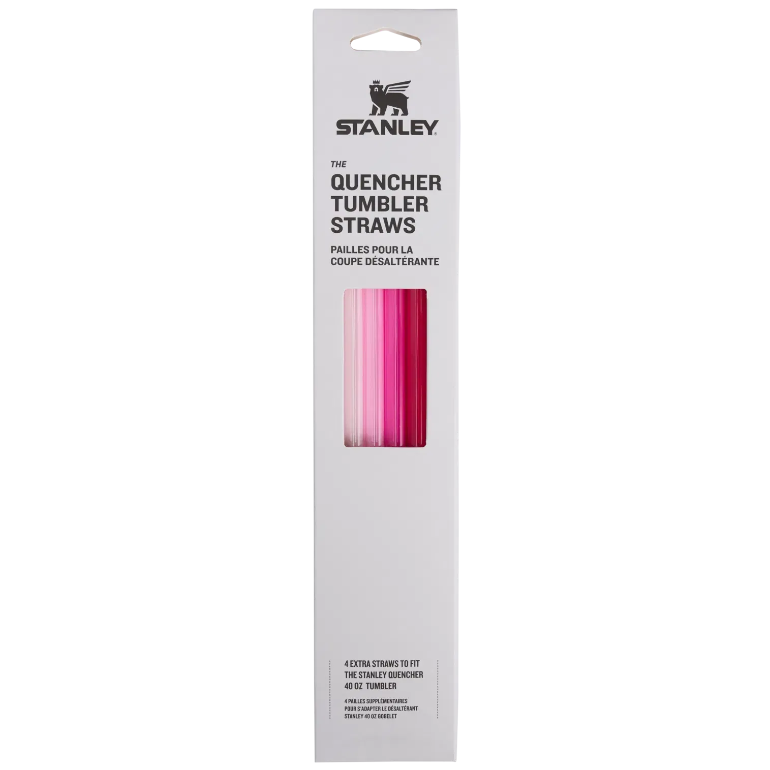 Stanley Stanley Adventure Quencher Travel Tumbler Straws 4-Pack Pink