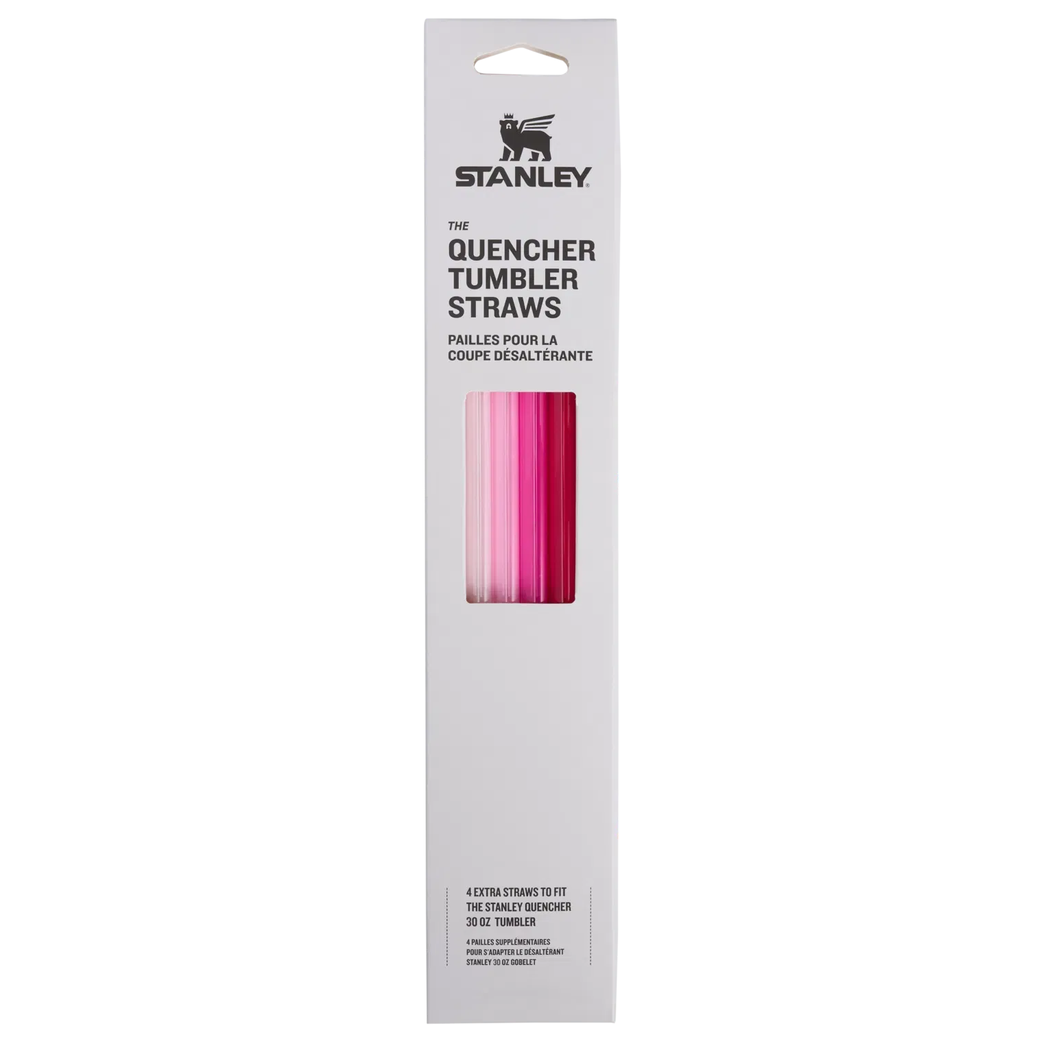 Stanley Stanley Adventure Quencher Travel Tumbler Straws 30 OZ 4-Pack Pink