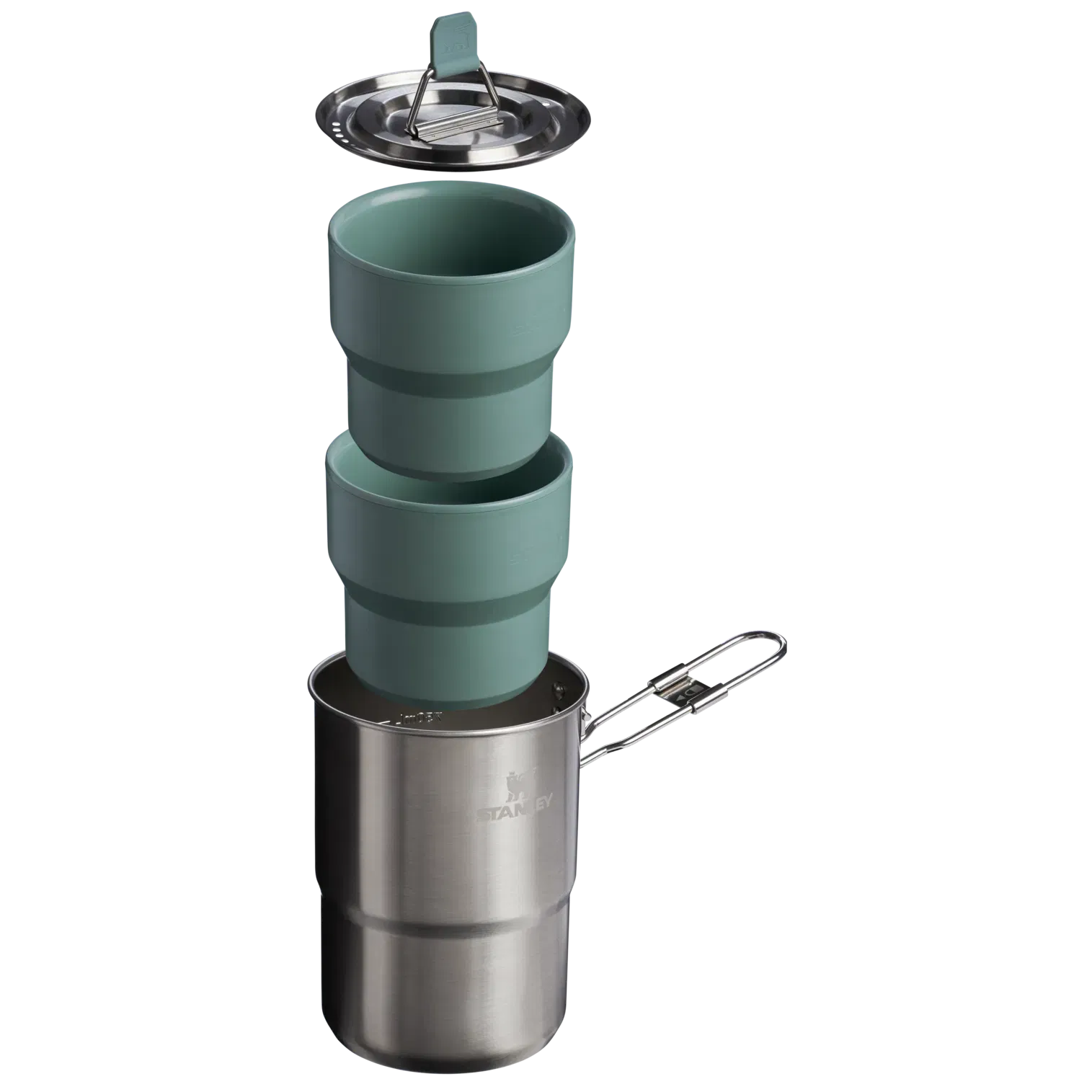 Stanley The Wildfare Go Two Cup Cookset 4-piece set Shale + Charcoal