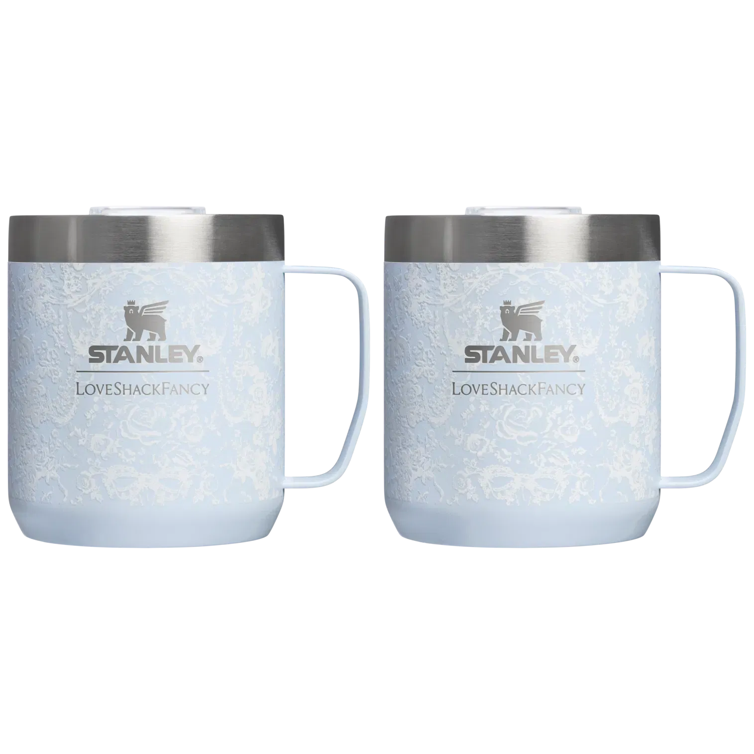 Stanley Stanley 1913 x LoveShackFancy Holiday Everyday Camp Mug Set Toscana Toile Alpine Blue