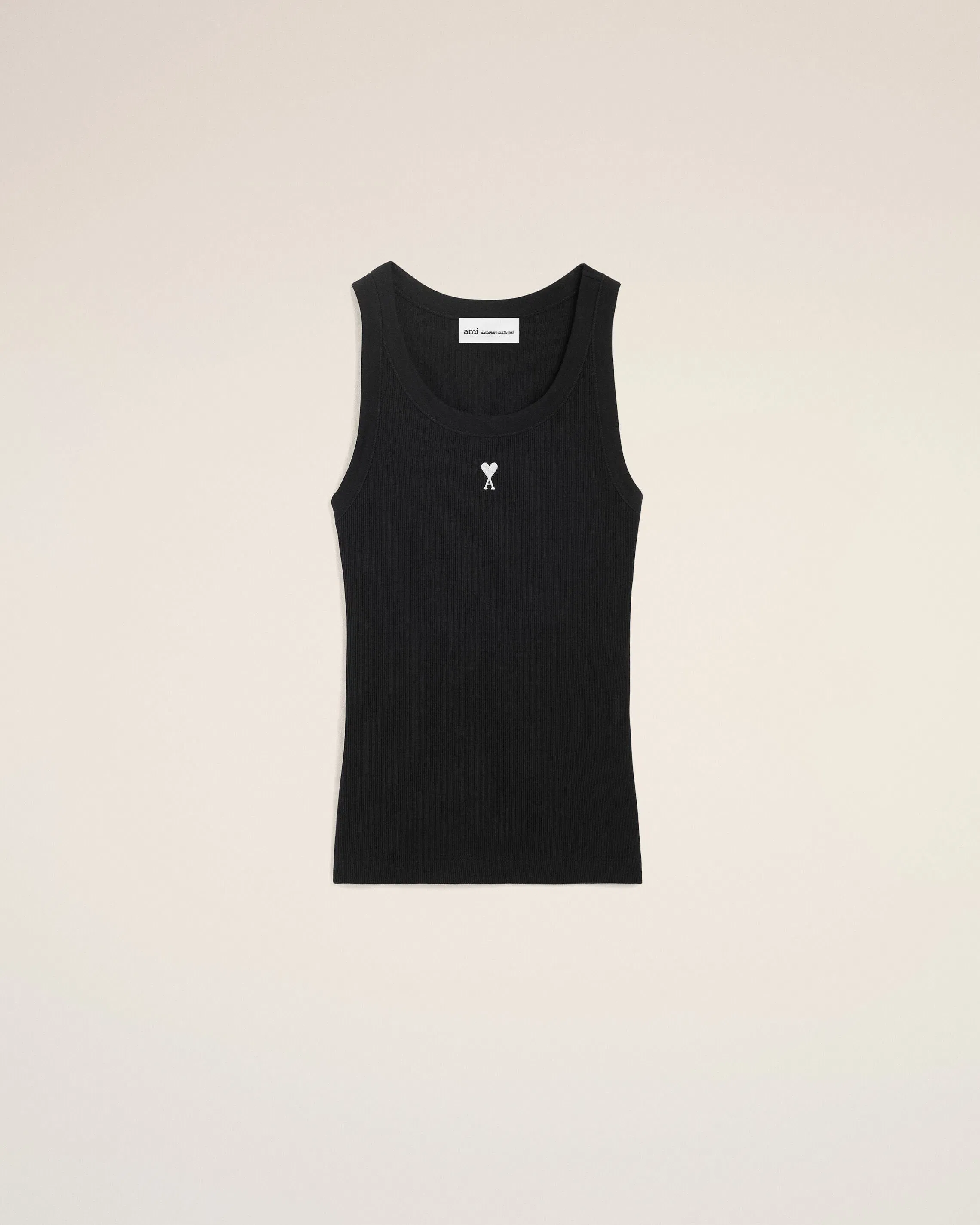 Black Cotton Ami De Coeur Tanktop Women's