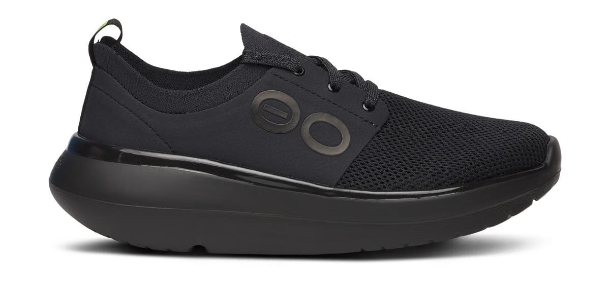 Oofos Women's Lace-Up Shoe Black