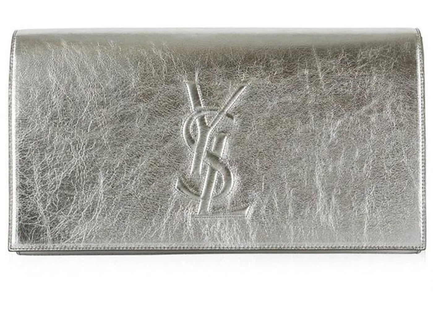 Saint Laurent Belle de Jour Clutch Metallic