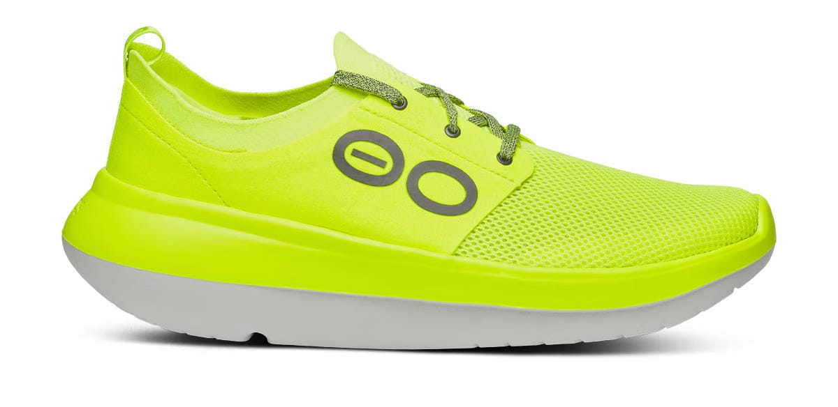 Oofos Men's Lace-Up Shoe White & Electro