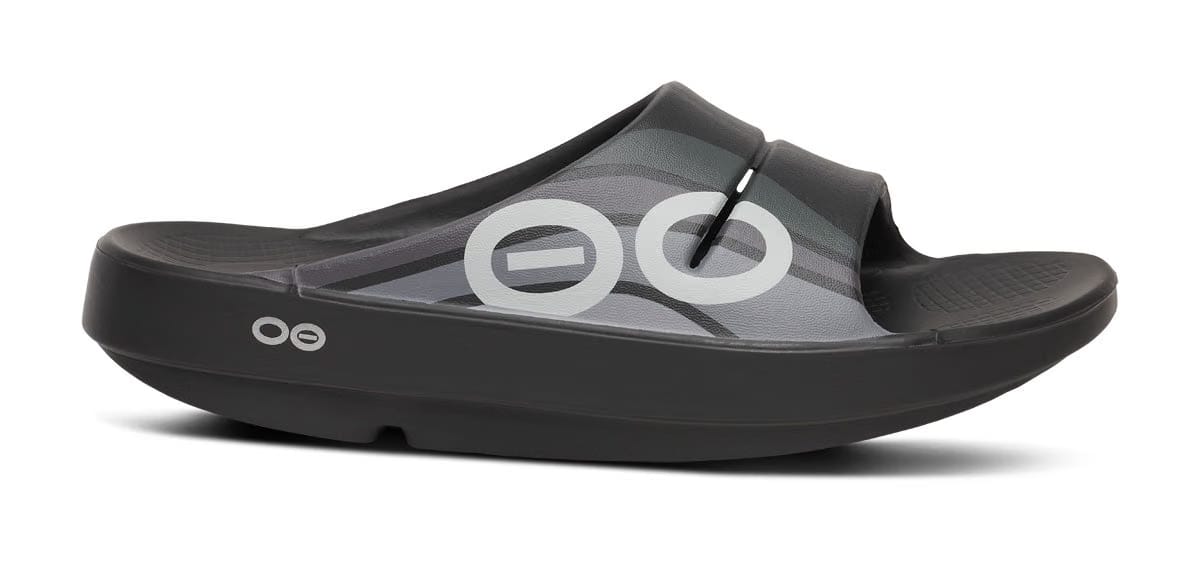 Oofos Women's Sport Slide Black Wave