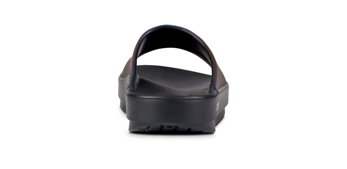 Oofos Women's Luxe Slide Midnight Spectre