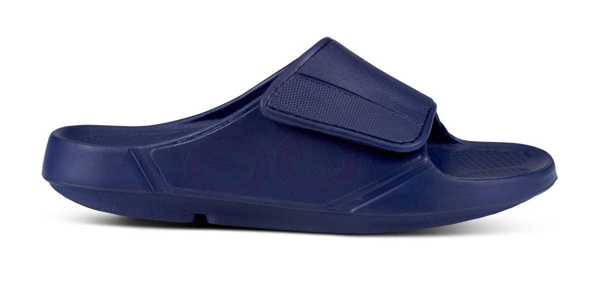 Oofos Women's Sport Flex Slide Navy