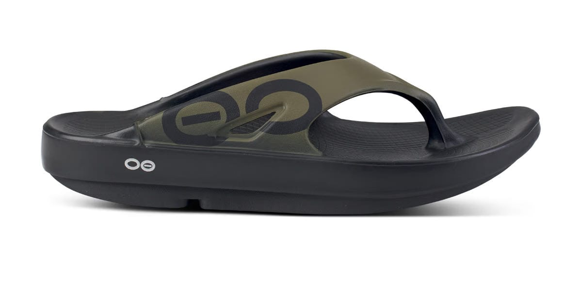 Oofos Men's Sport Sandal Tactical Green