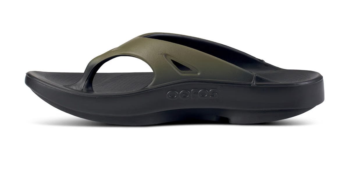 Oofos Men's Sport Sandal Tactical Green