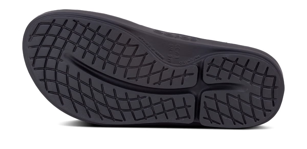 Oofos Men's Sport Sandal Graphite
