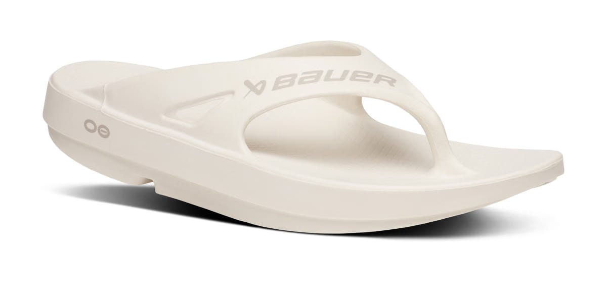 Oofos Men's Sport Sandal Bauer Chalk