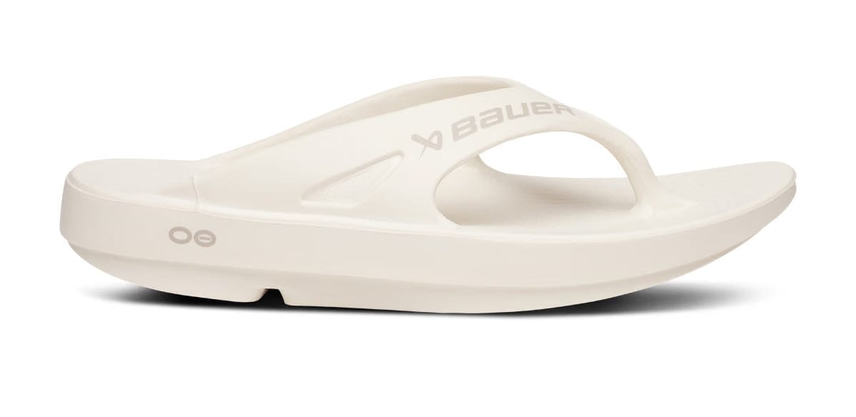 Oofos Men's Sport Sandal Bauer Chalk