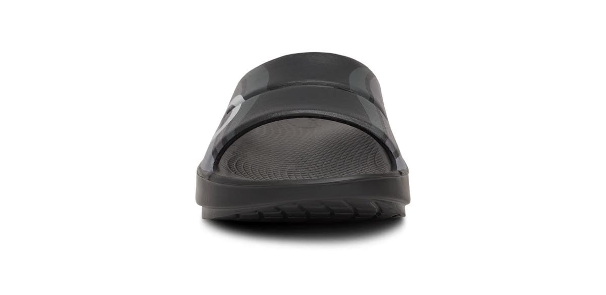 Oofos Men's Sport Slide Black Wave