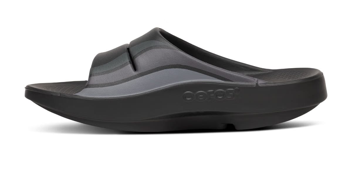 Oofos Men's Sport Slide Black Wave