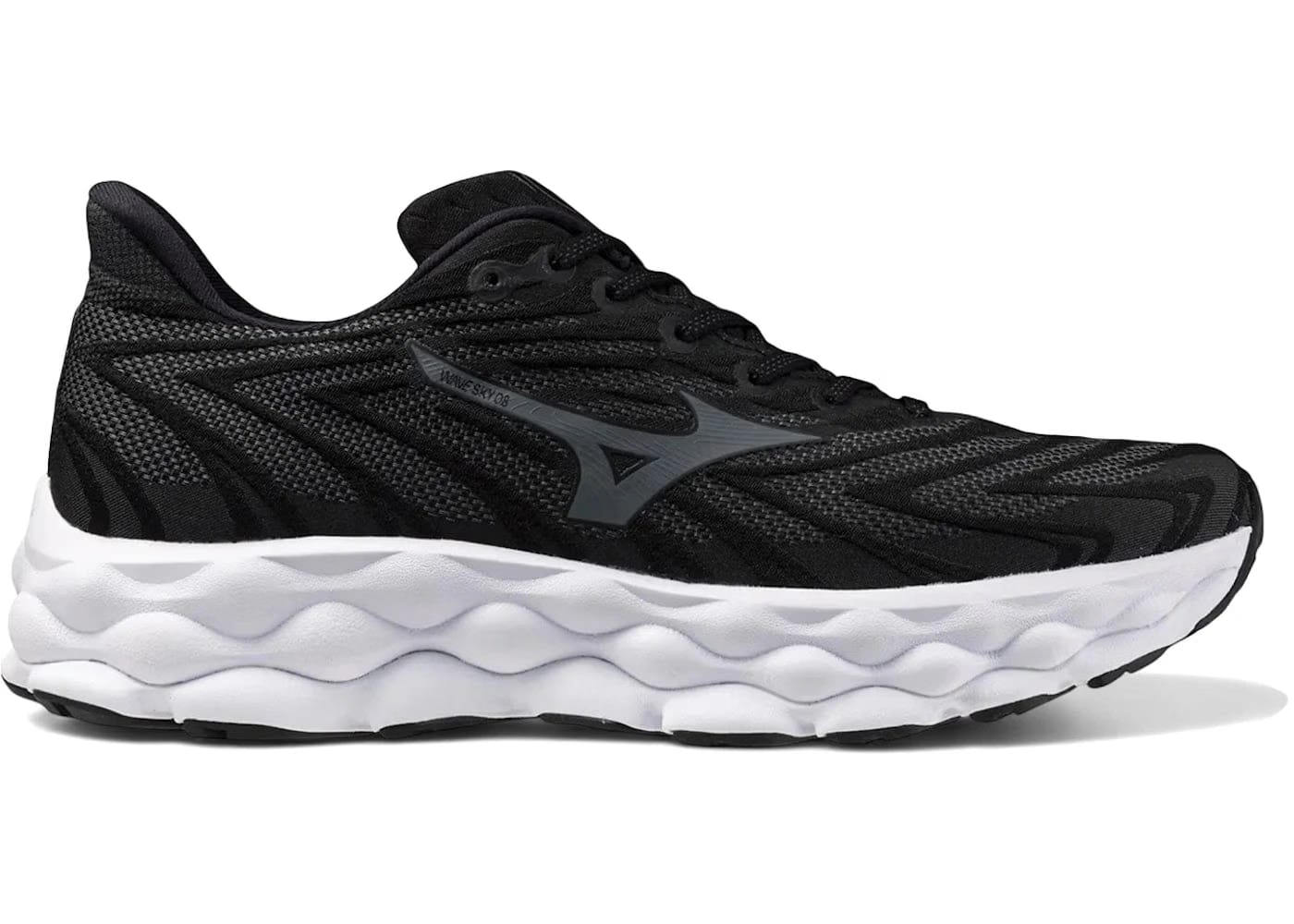 Mizuno Wave Sky 8 Black Metallic Grey