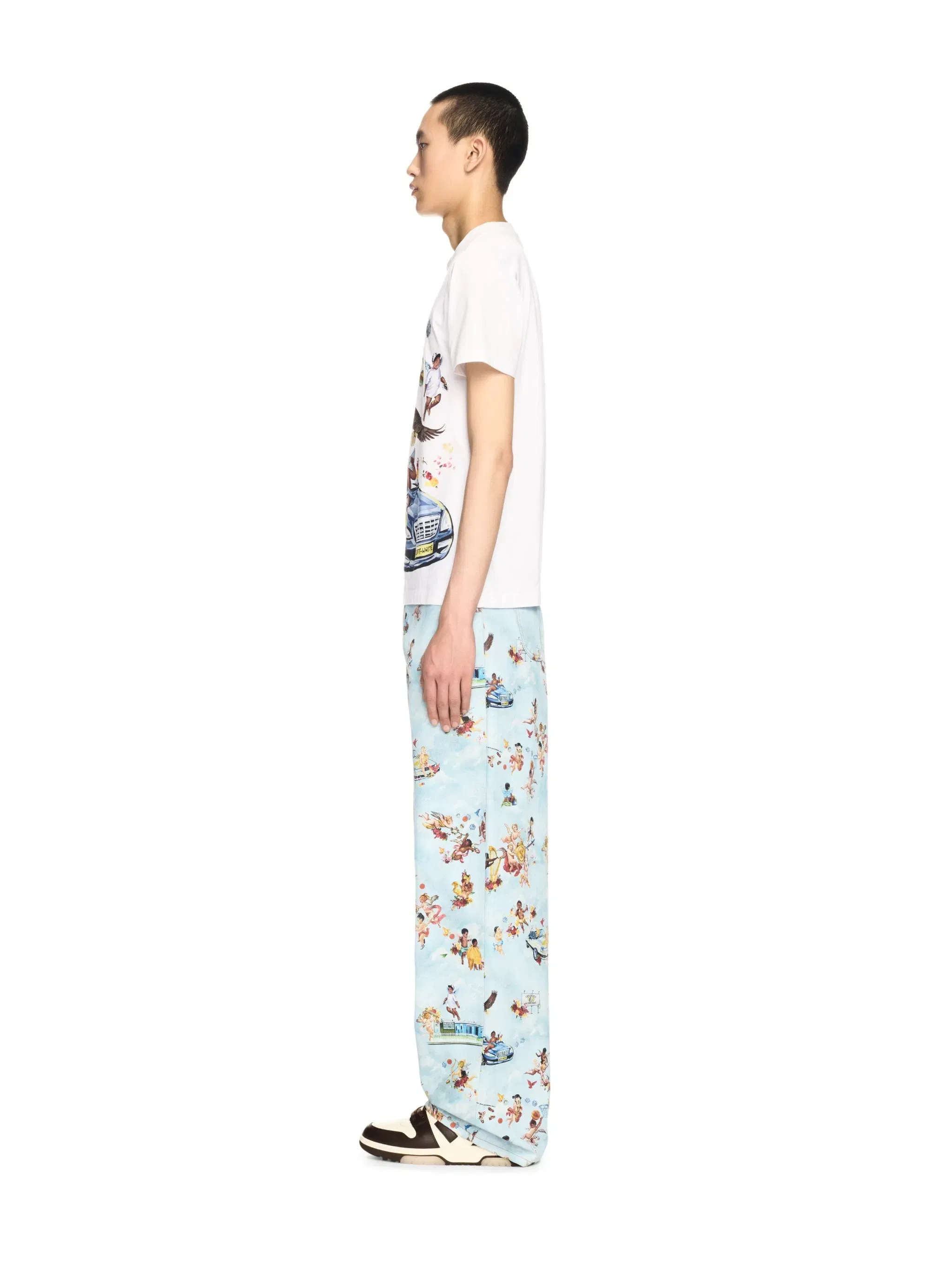 Off-White White Car Fresco Tshirt