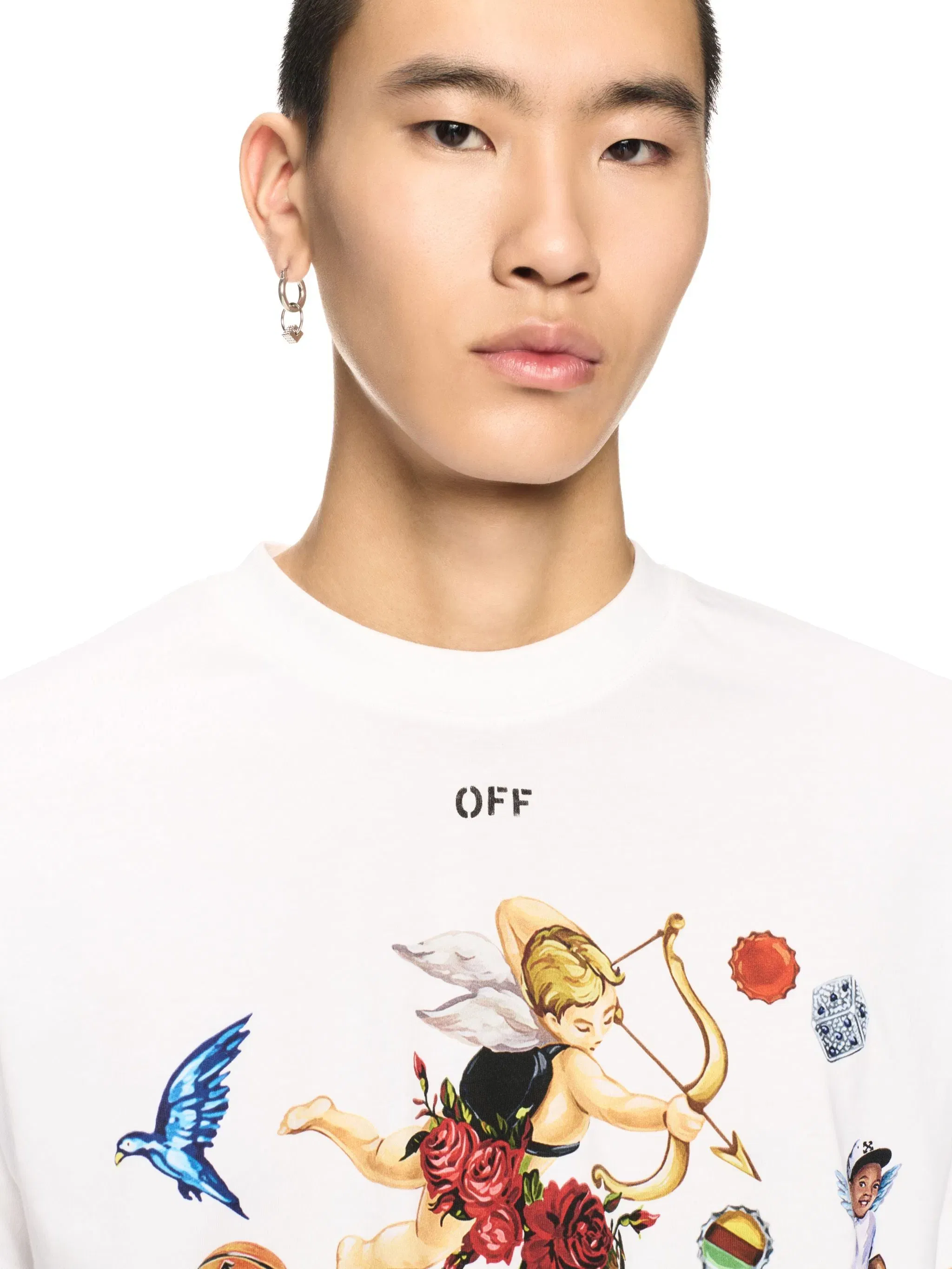 Off-White White Car Fresco Tshirt