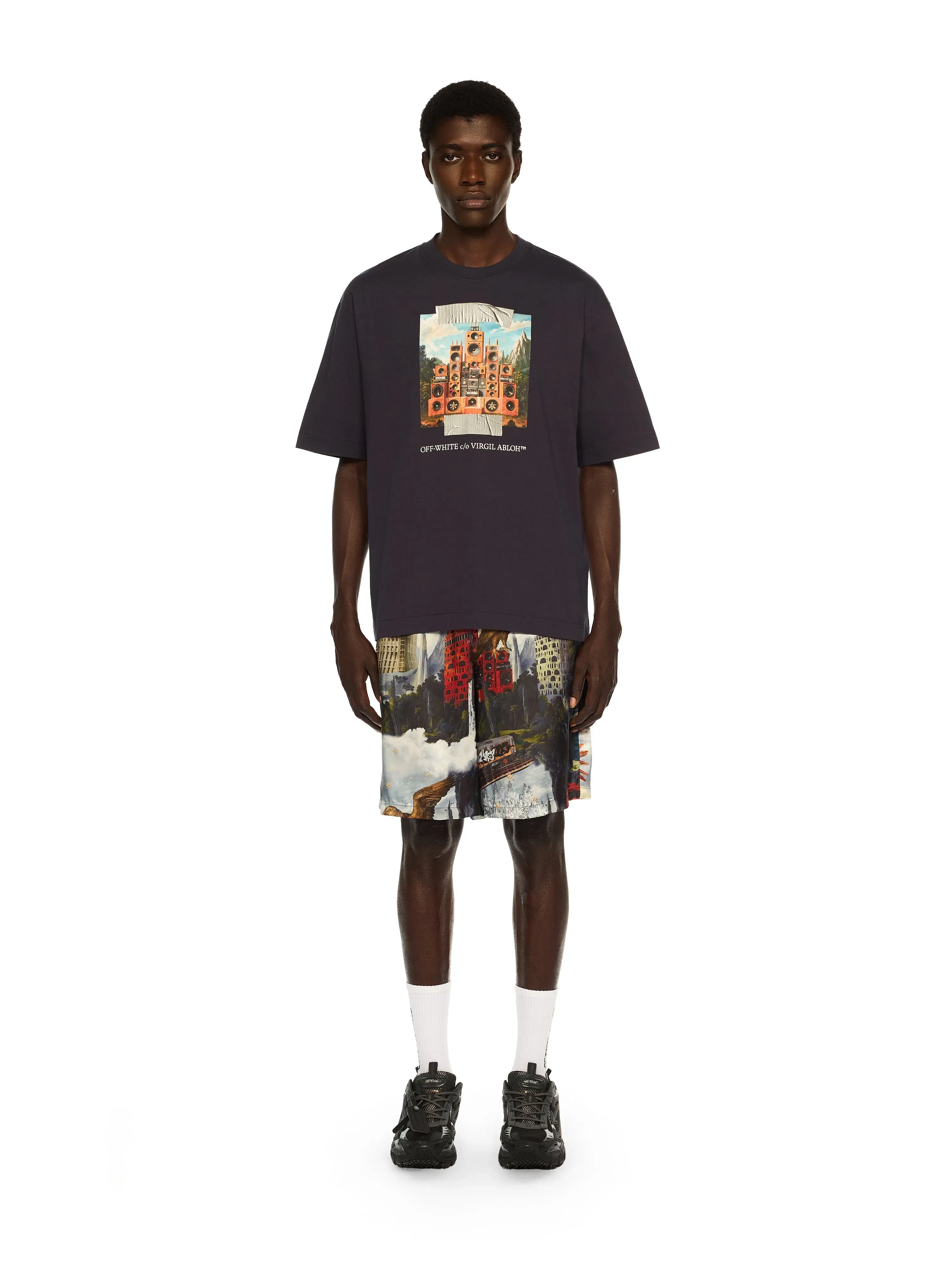 Off-White Train Off Skate Logo Tee