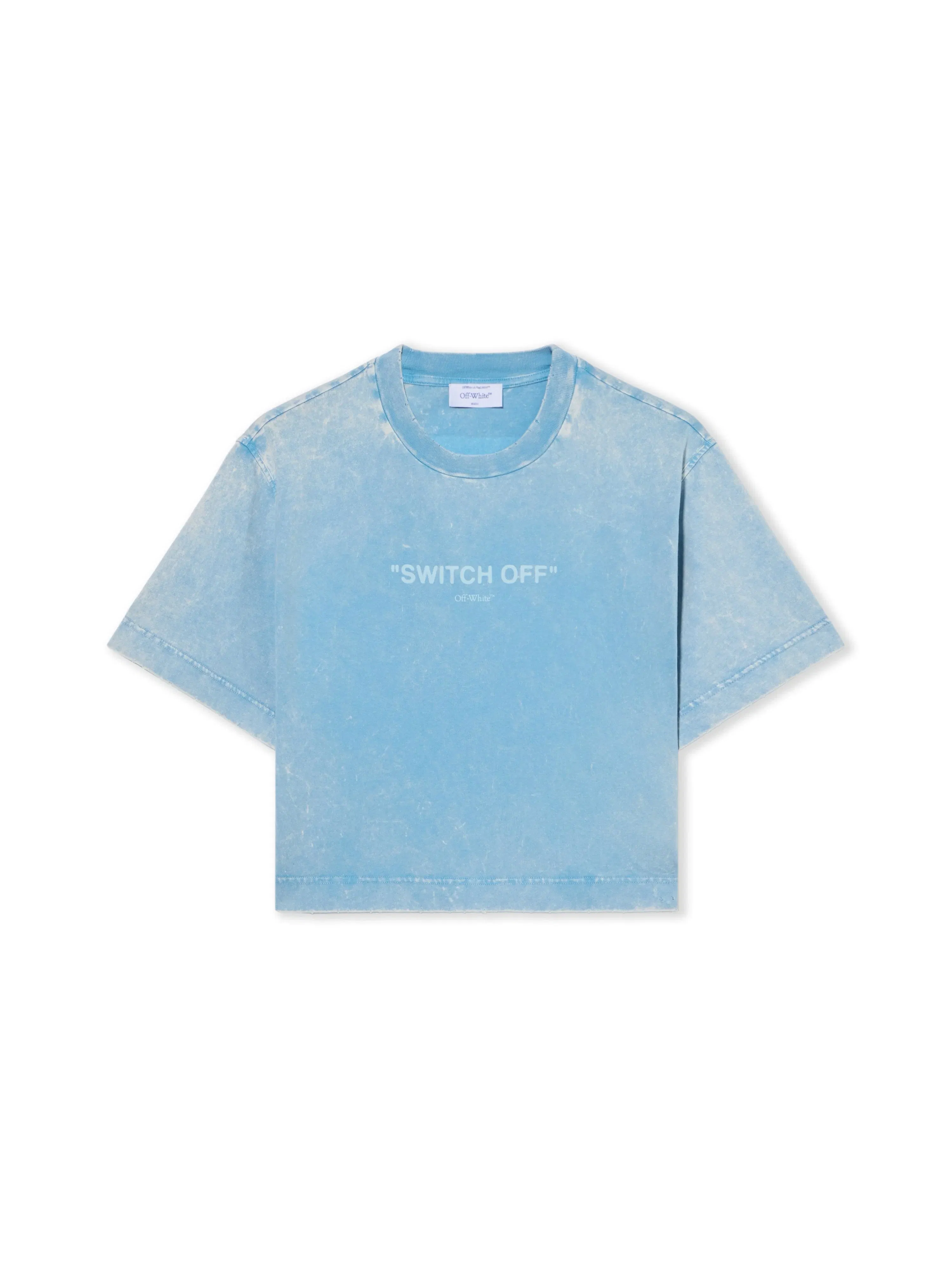 Off-White Switch Off Crop Tshirt