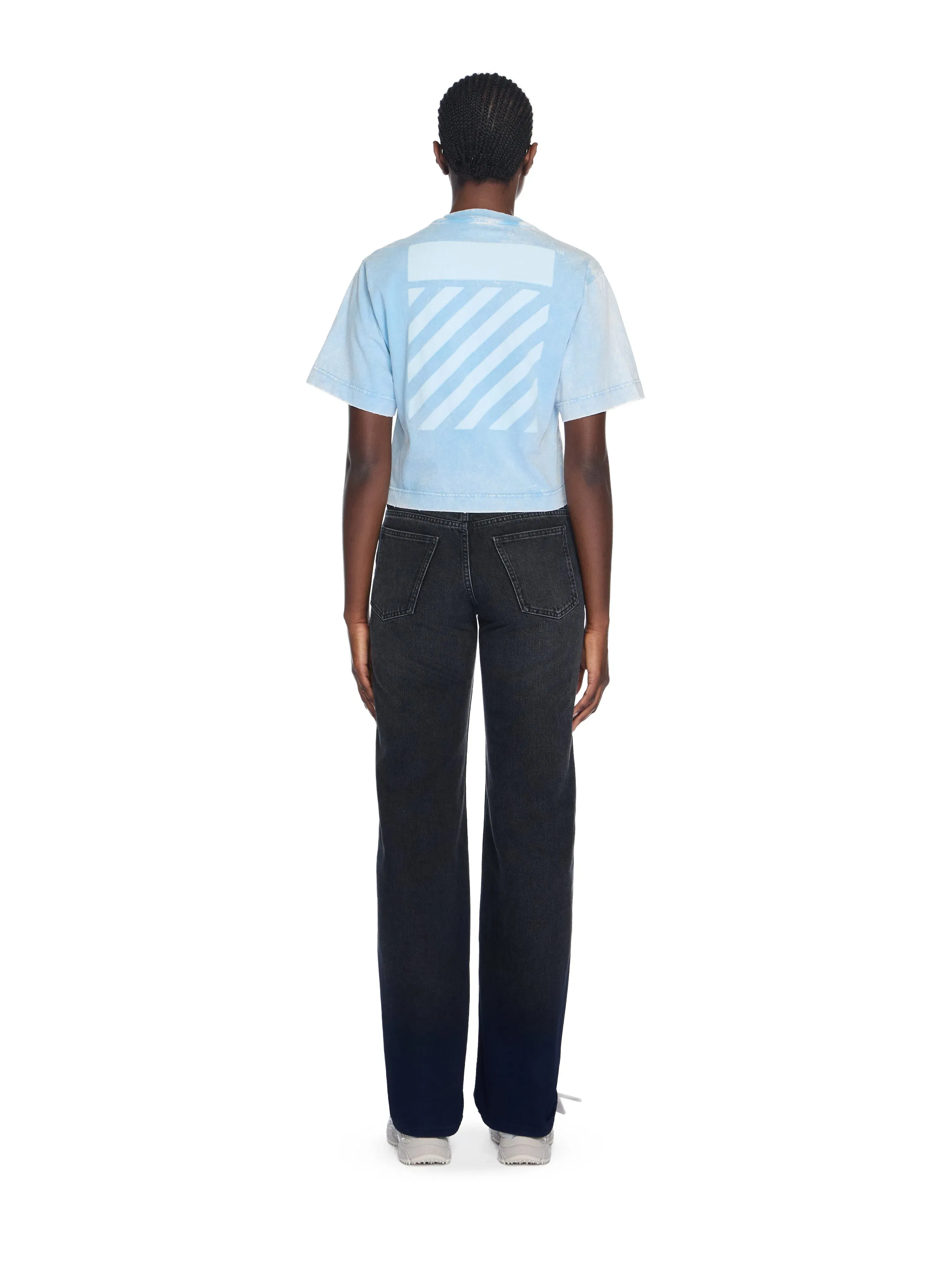 Off-White Switch Off Crop Tshirt