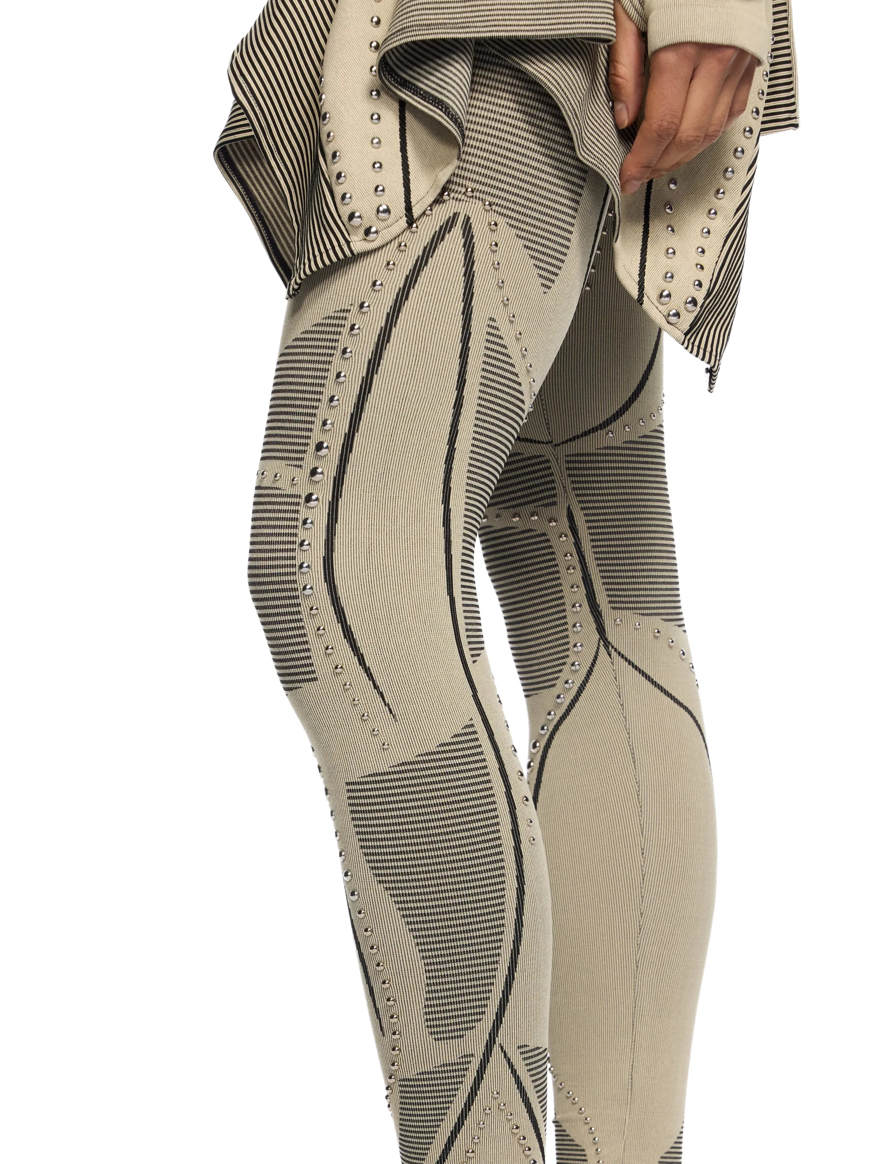 Off-White Studded Seamless Race Pants