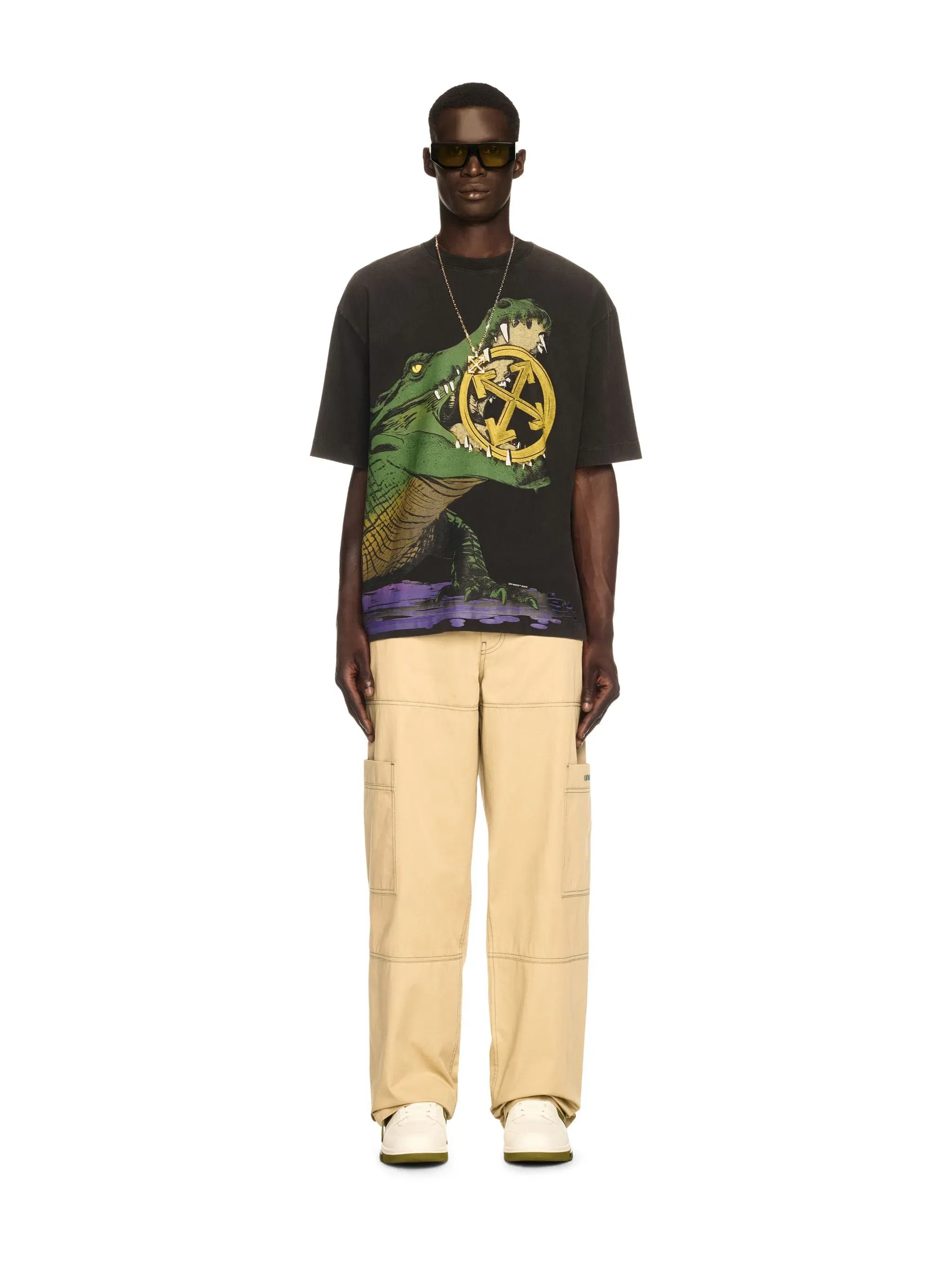 Off-White Stitch Cotgab Straight Cargo