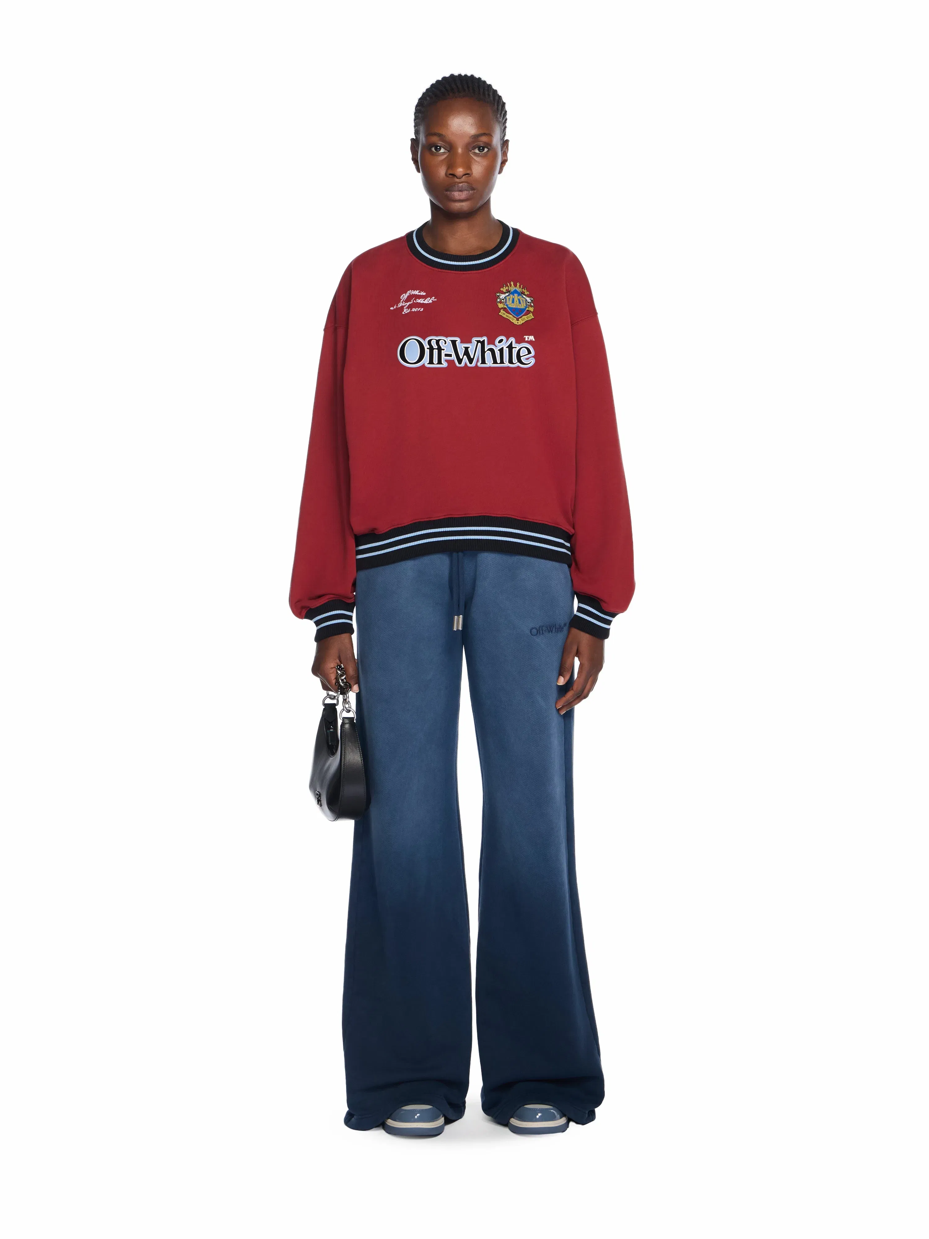 Off-White Sporty Over Crew Logo Sweatshirt