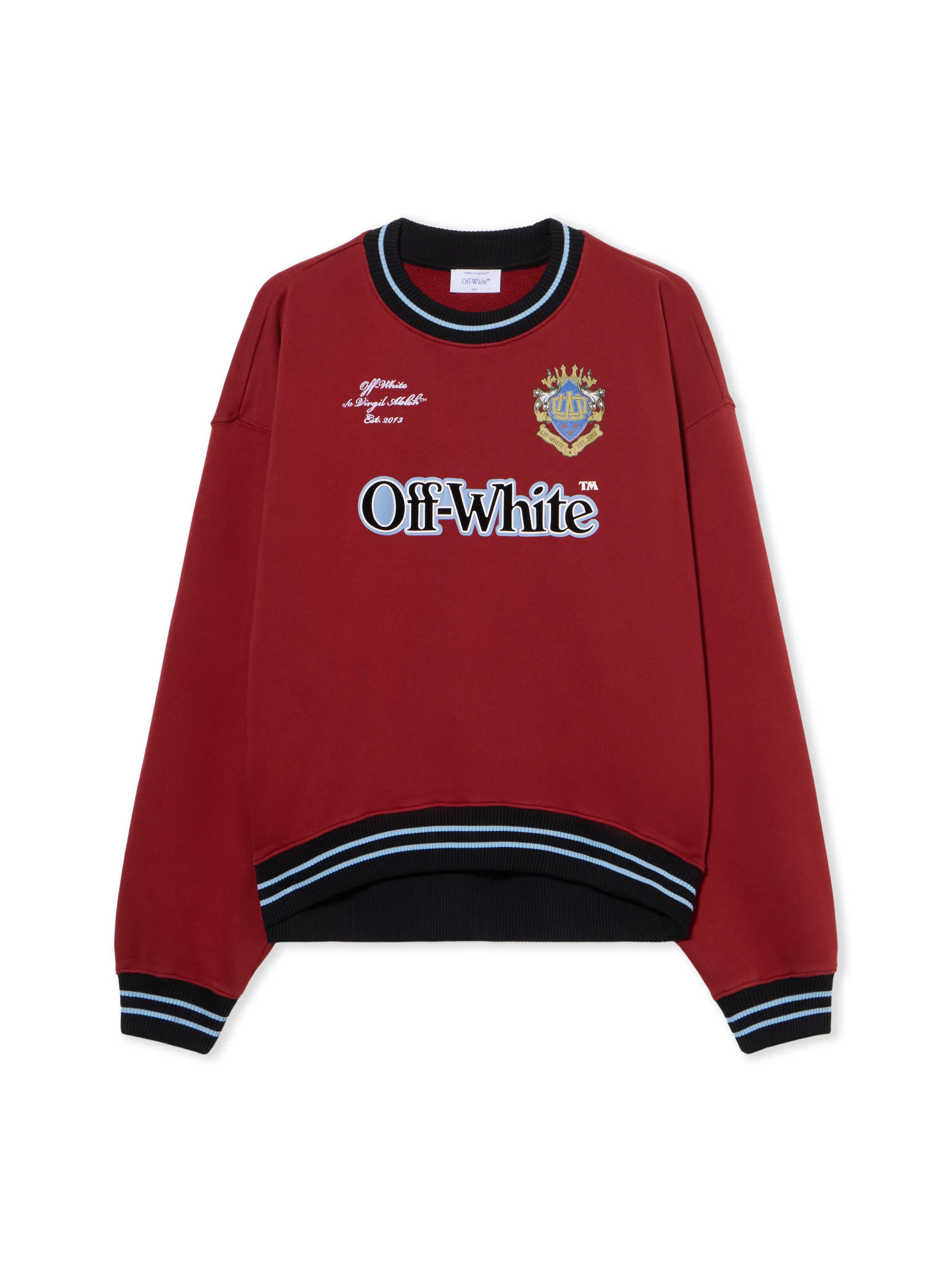 Off-White Sporty Over Crew Logo Sweatshirt