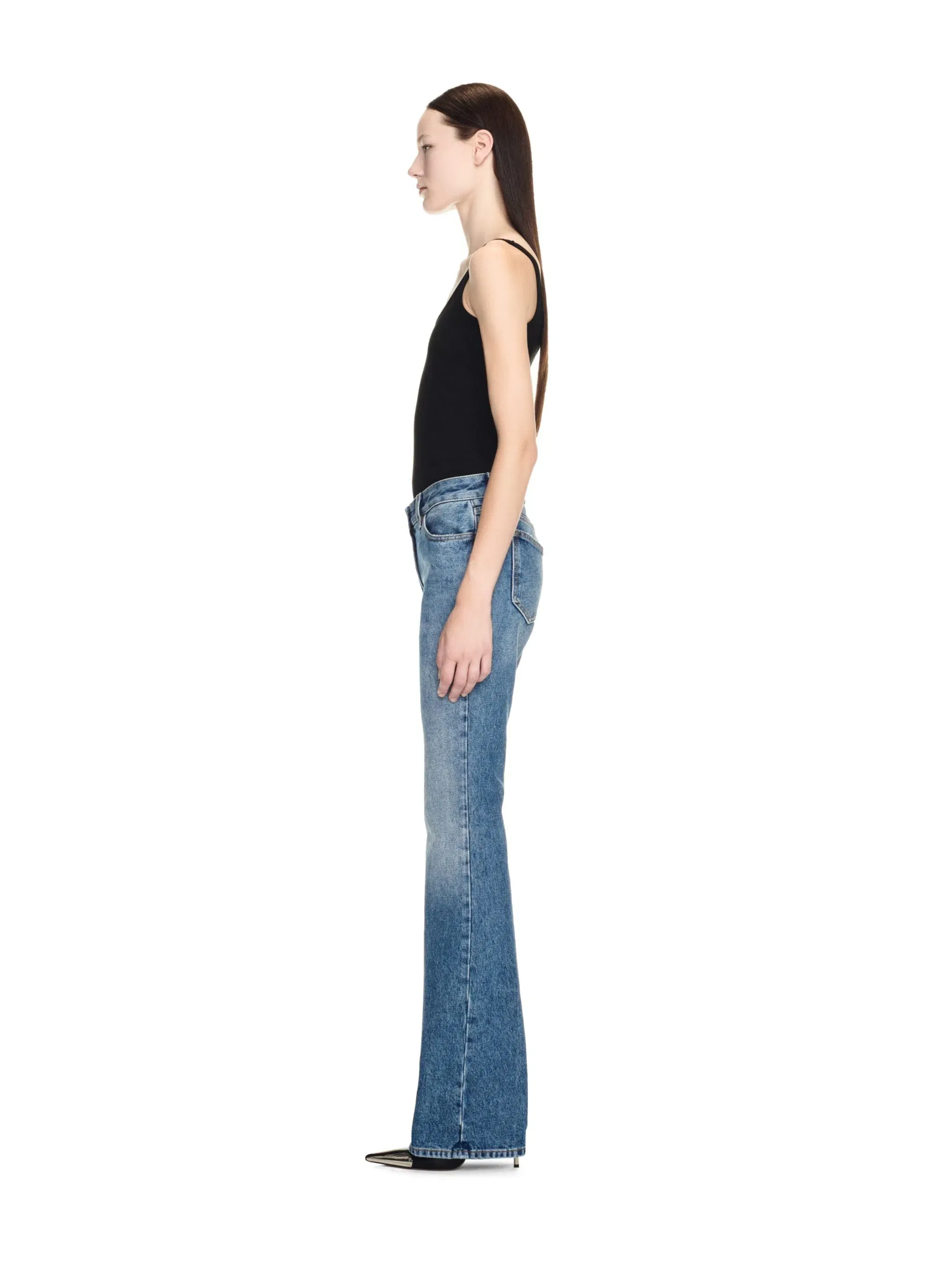 Off-White Slim Flared 5Pkt Pants