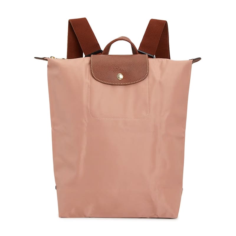 Longchamp Le Pliage Green M Backpack Indianpink