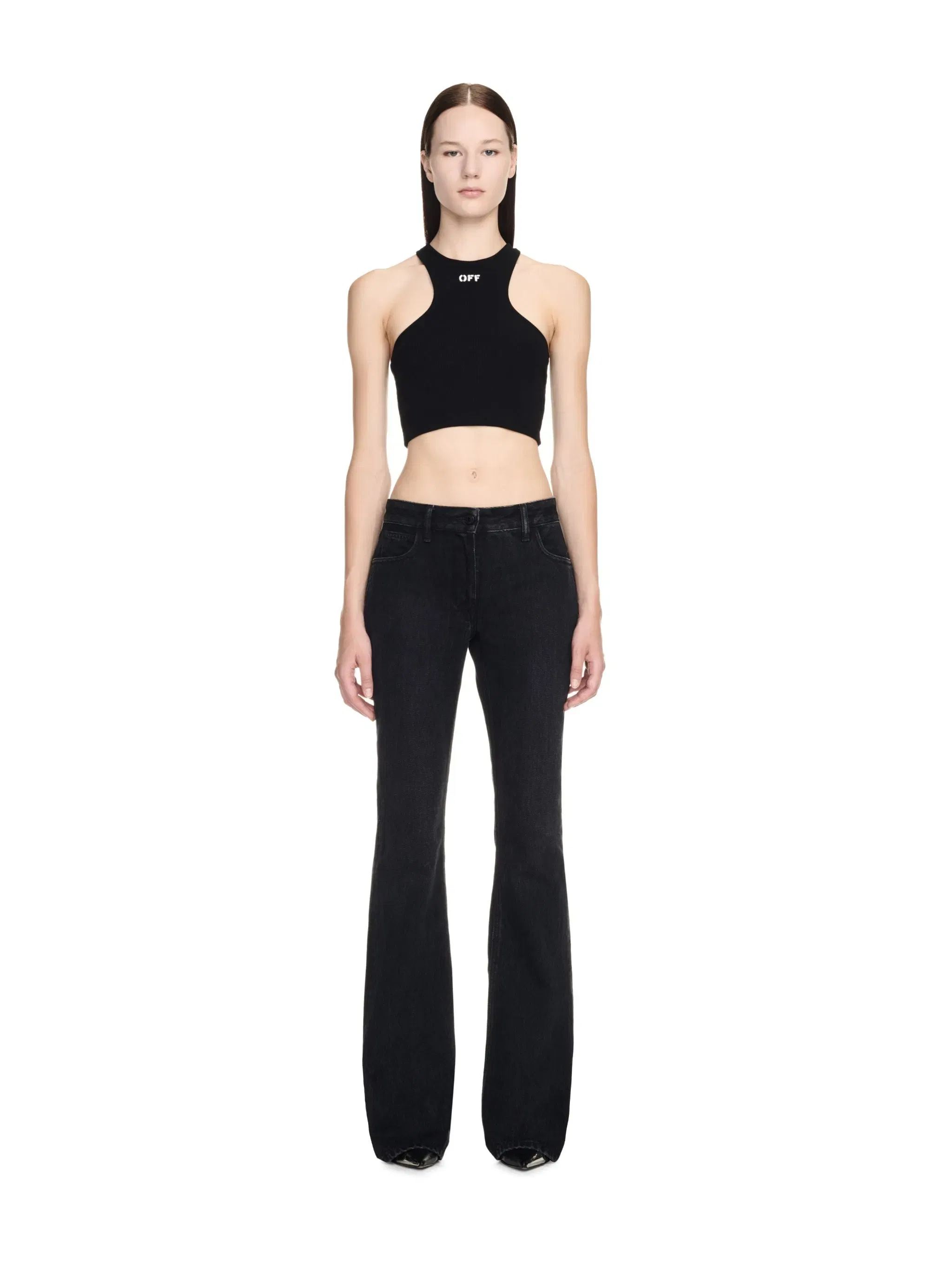 Off-White Off Stamp Rib Rowing Top