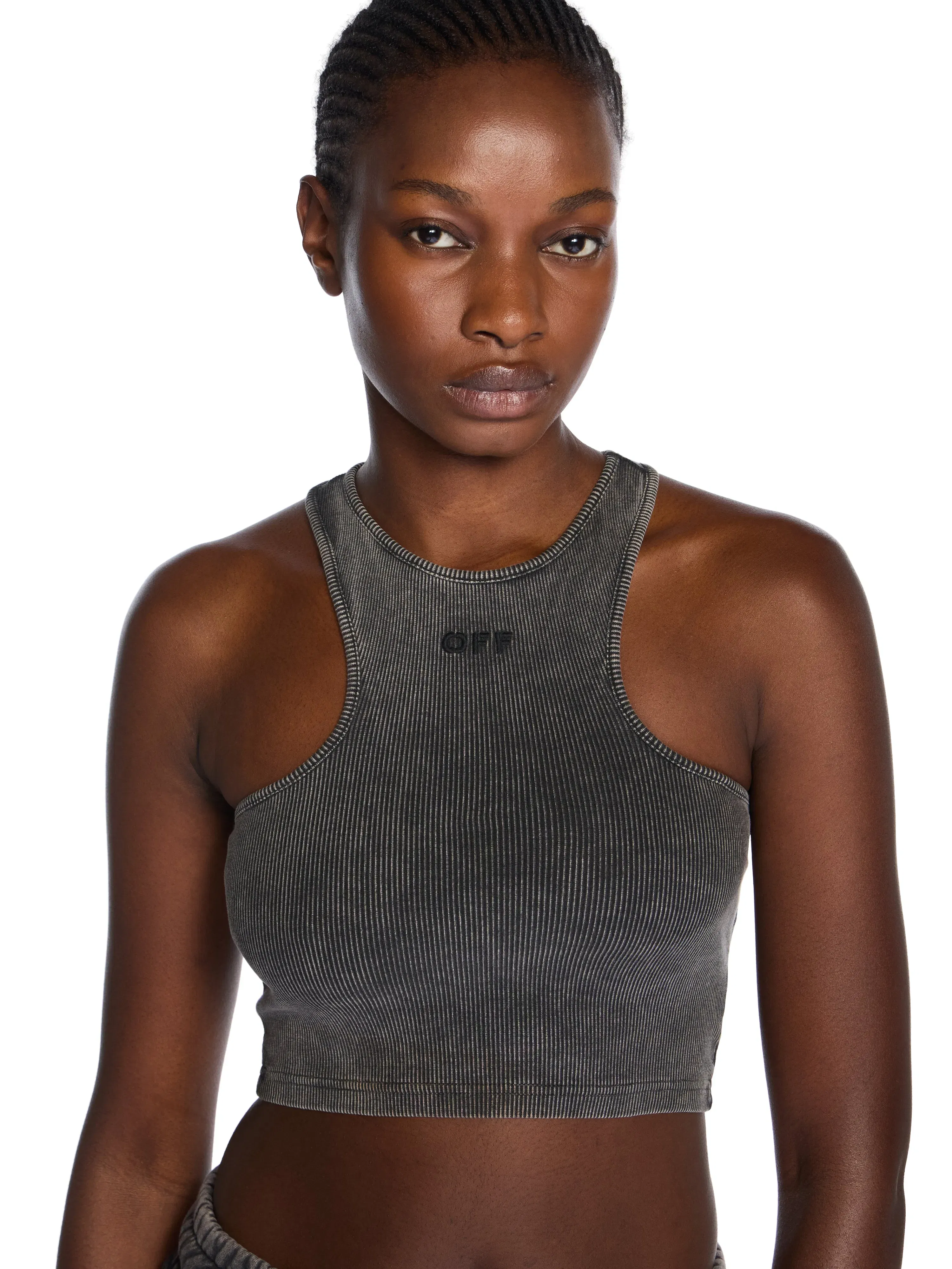 Off-White Off Stamp Rib Rowing Logo Top