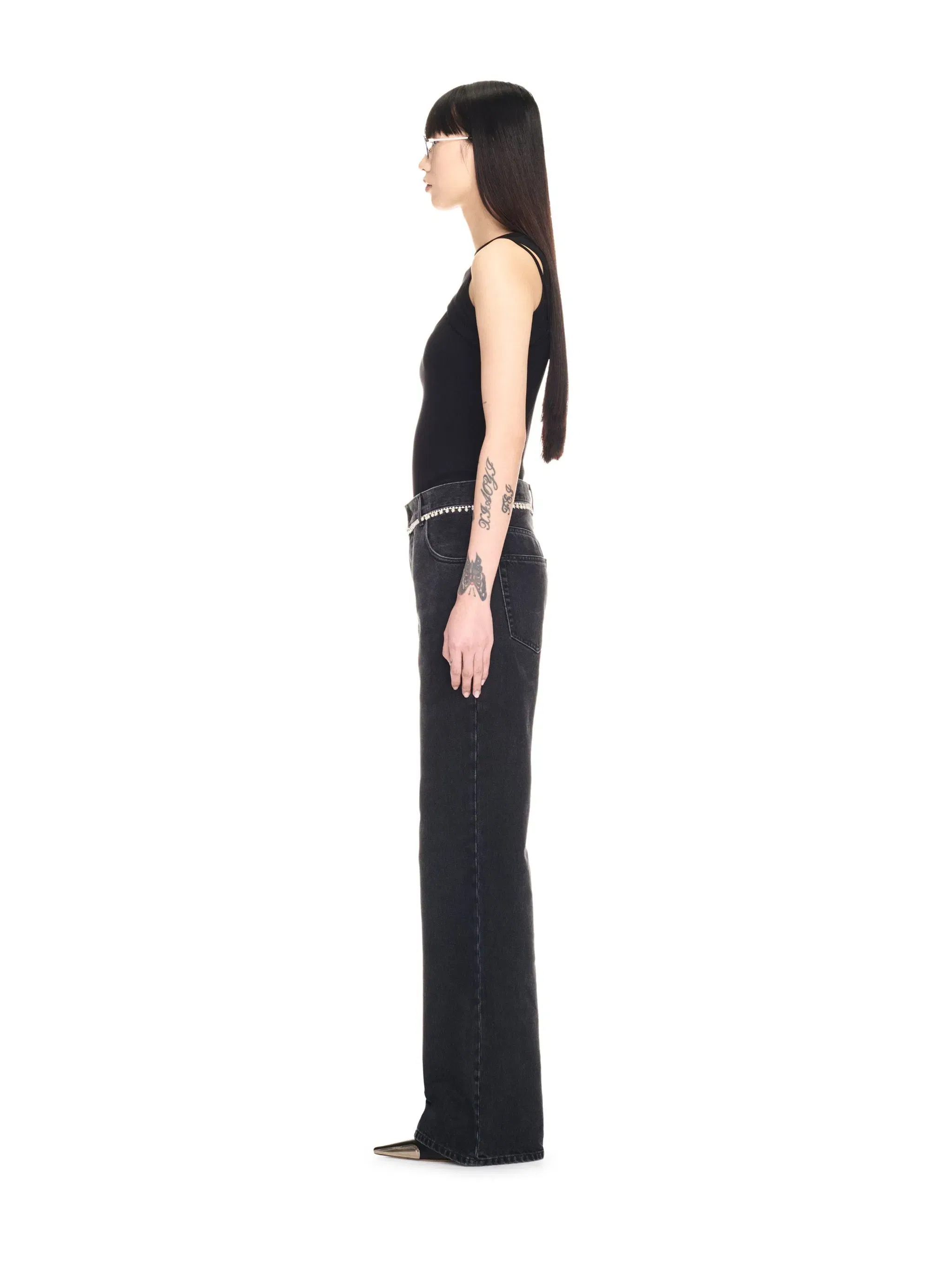 Off-White Off Stamp Rib Round Row Top