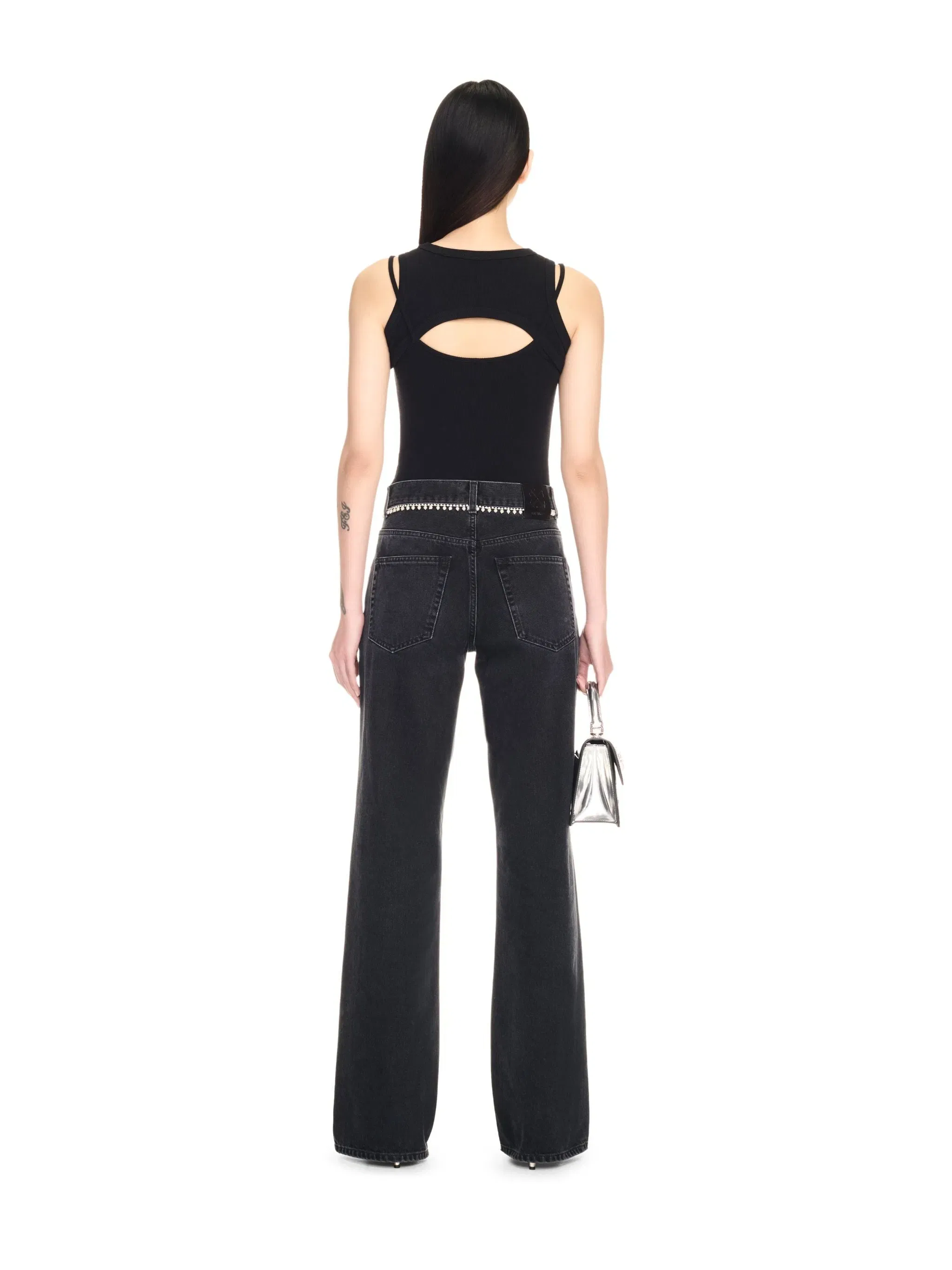 Off-White Off Stamp Rib Round Row Top